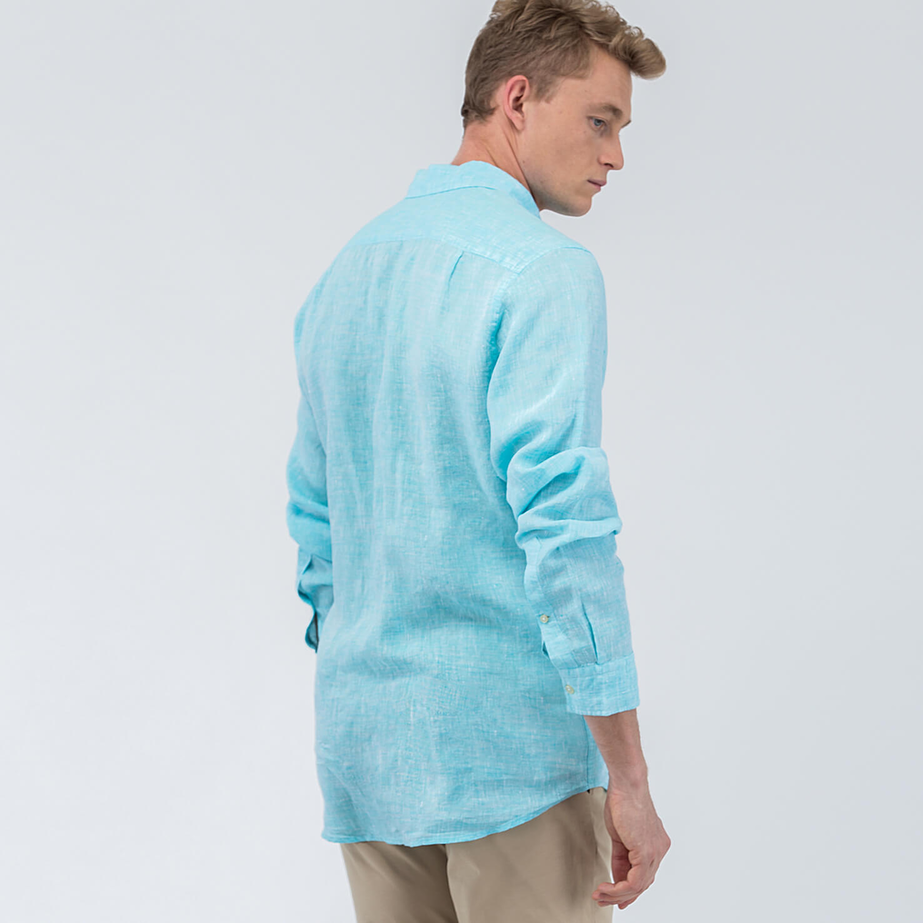 Lacoste Erkek Mavi Regular Gömlek