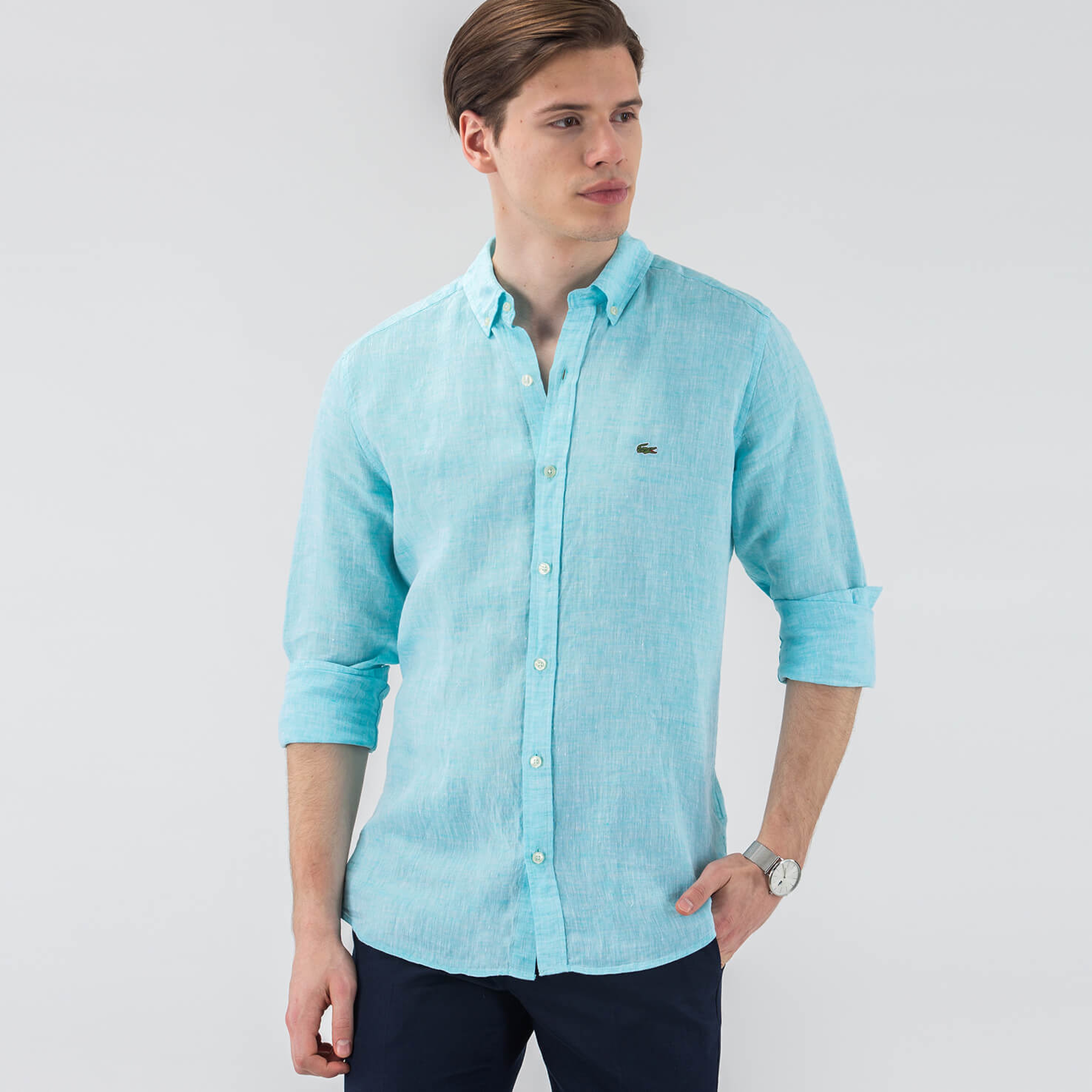 Lacoste Erkek Mavi Gömlek