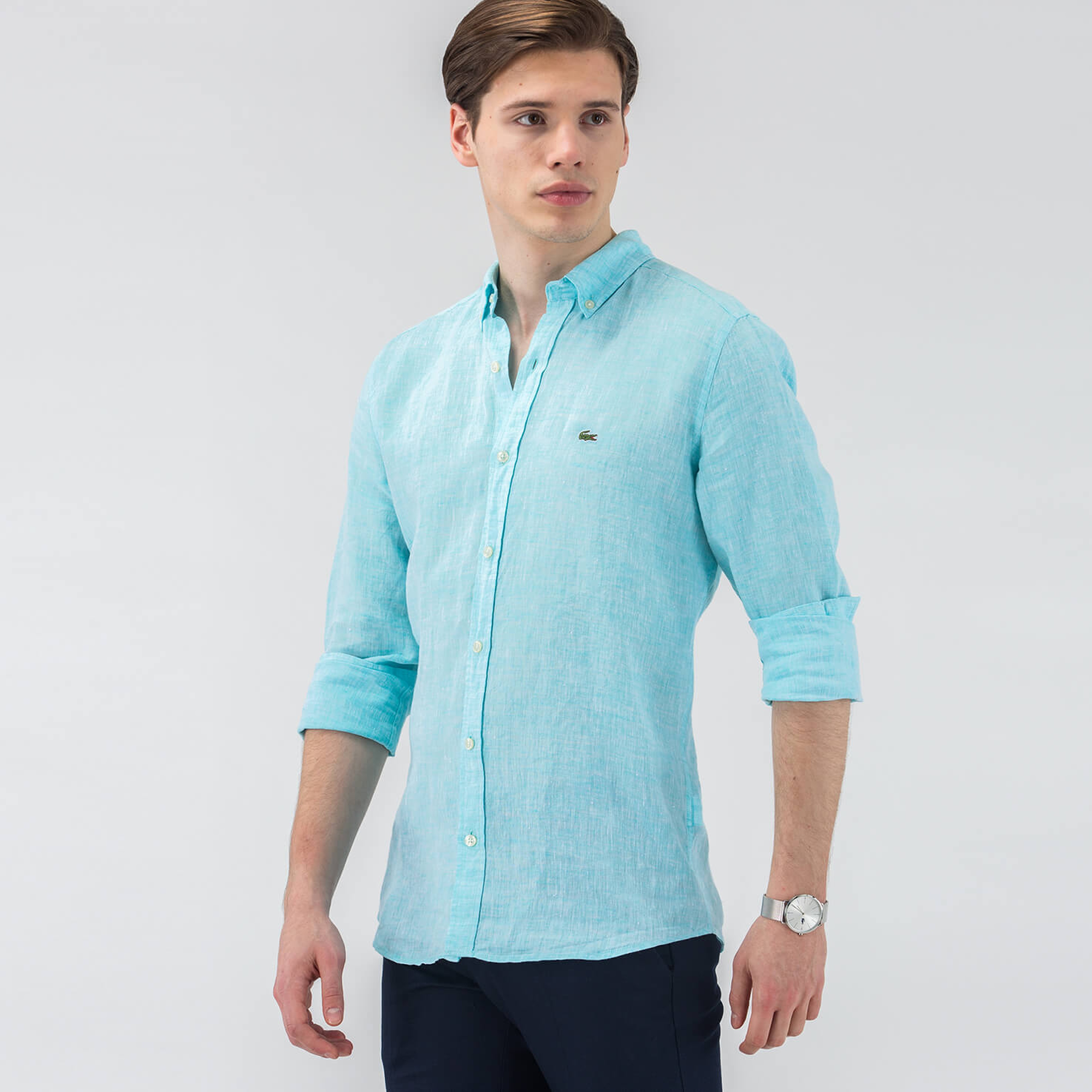 Lacoste Erkek Mavi Gömlek