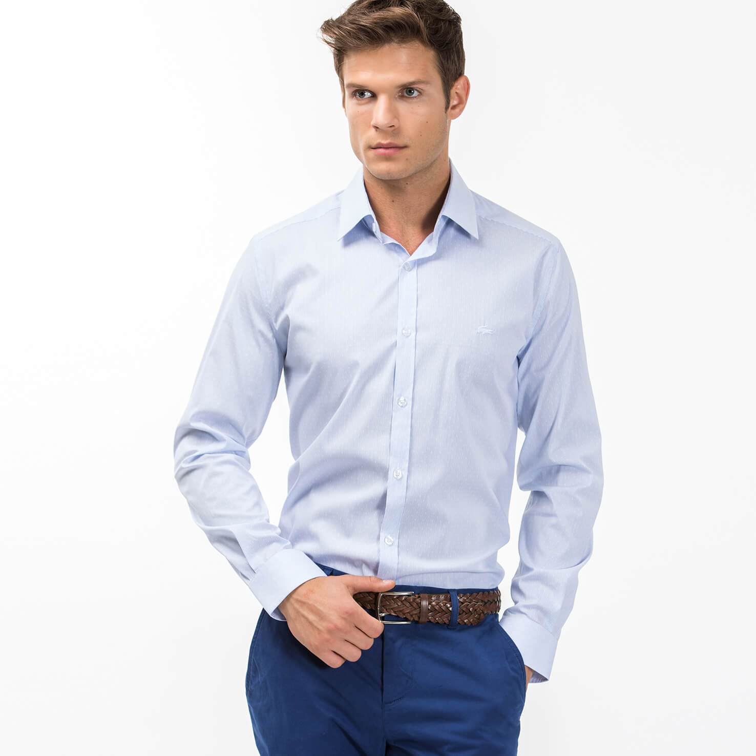 Lacoste Erkek Açık Mavi Gömlek