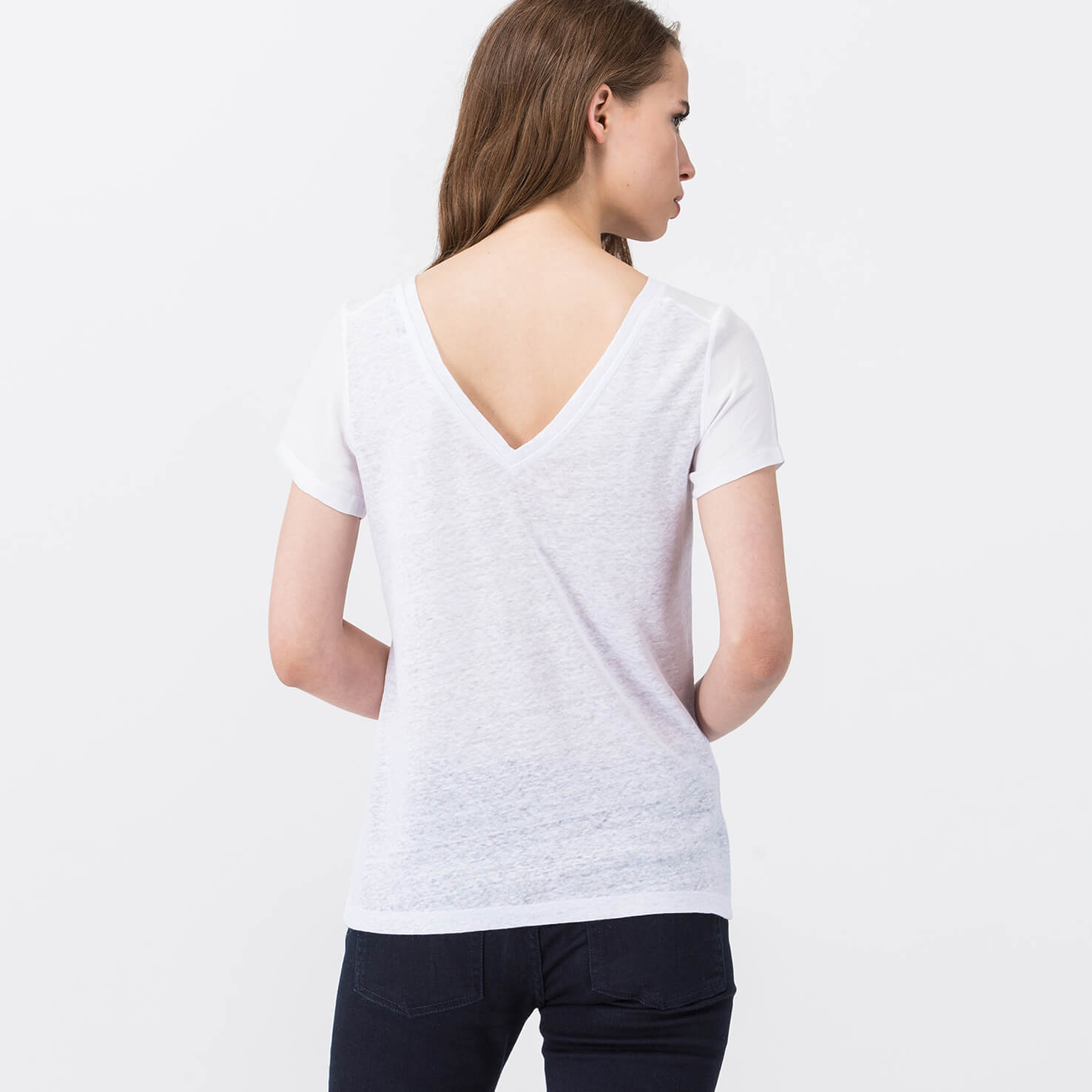 Lacoste Beyaz Kısa Kollu Kadın Tshirt