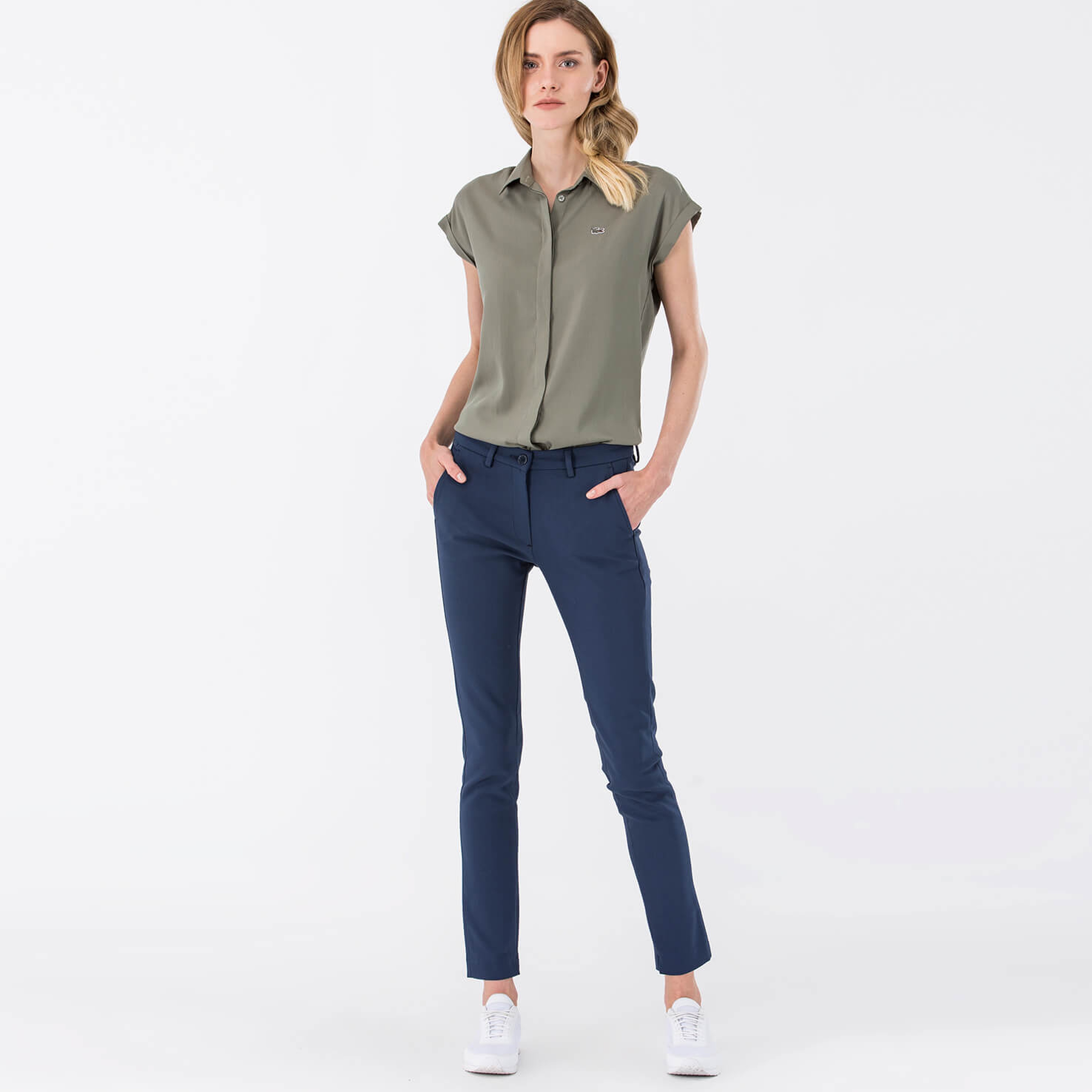 Lacoste Kadın Mavi Pantolon