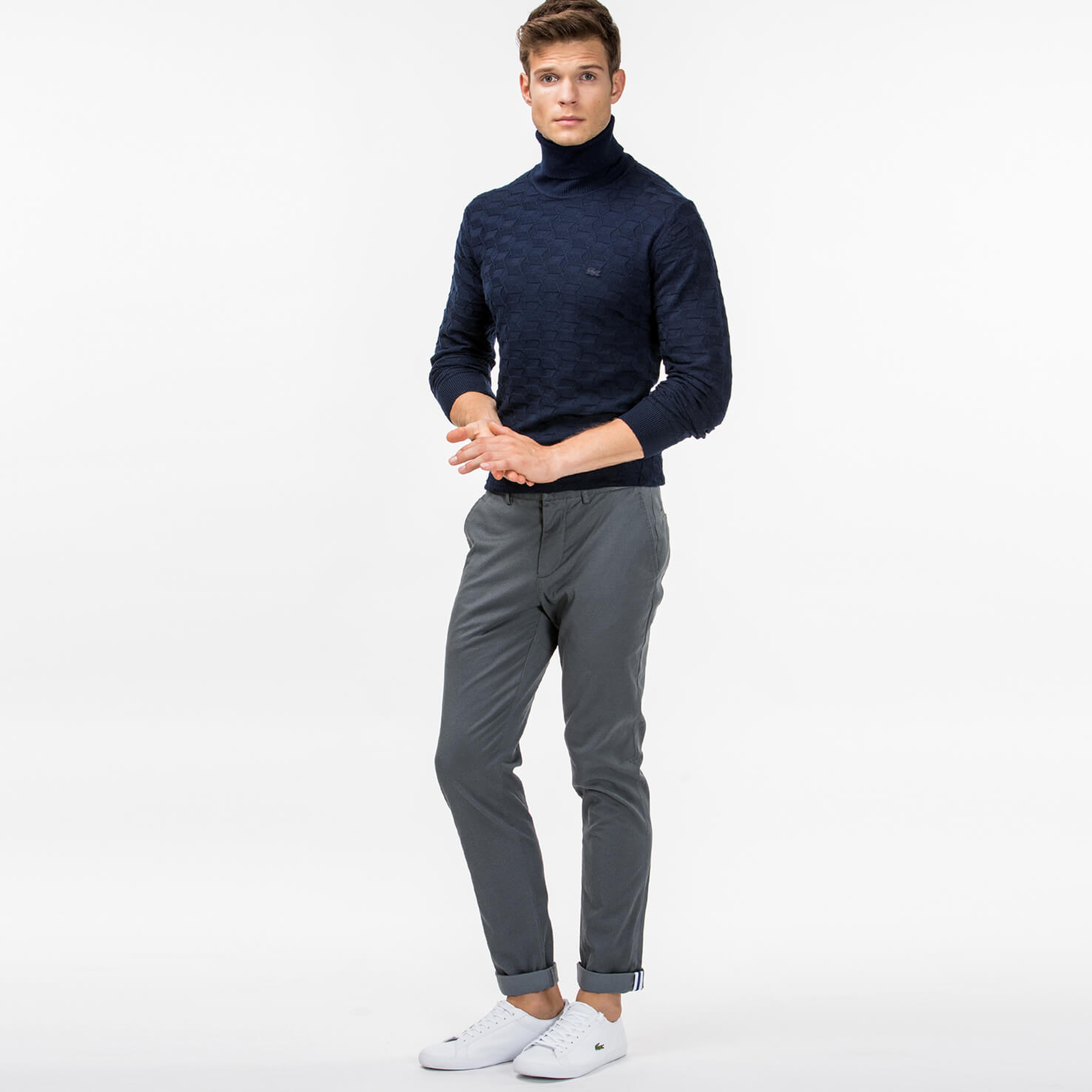 Lacoste Erkek Slim Fit Mavi Pantolon