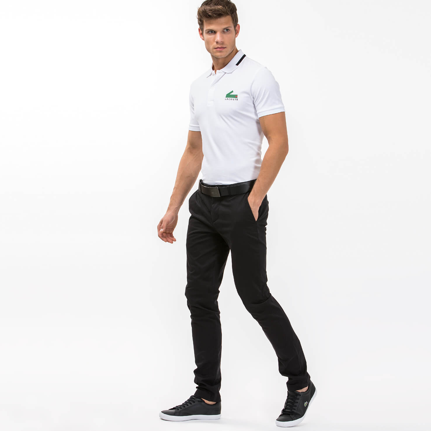 Lacoste Erkek Slim Fit Siyah Pantolon