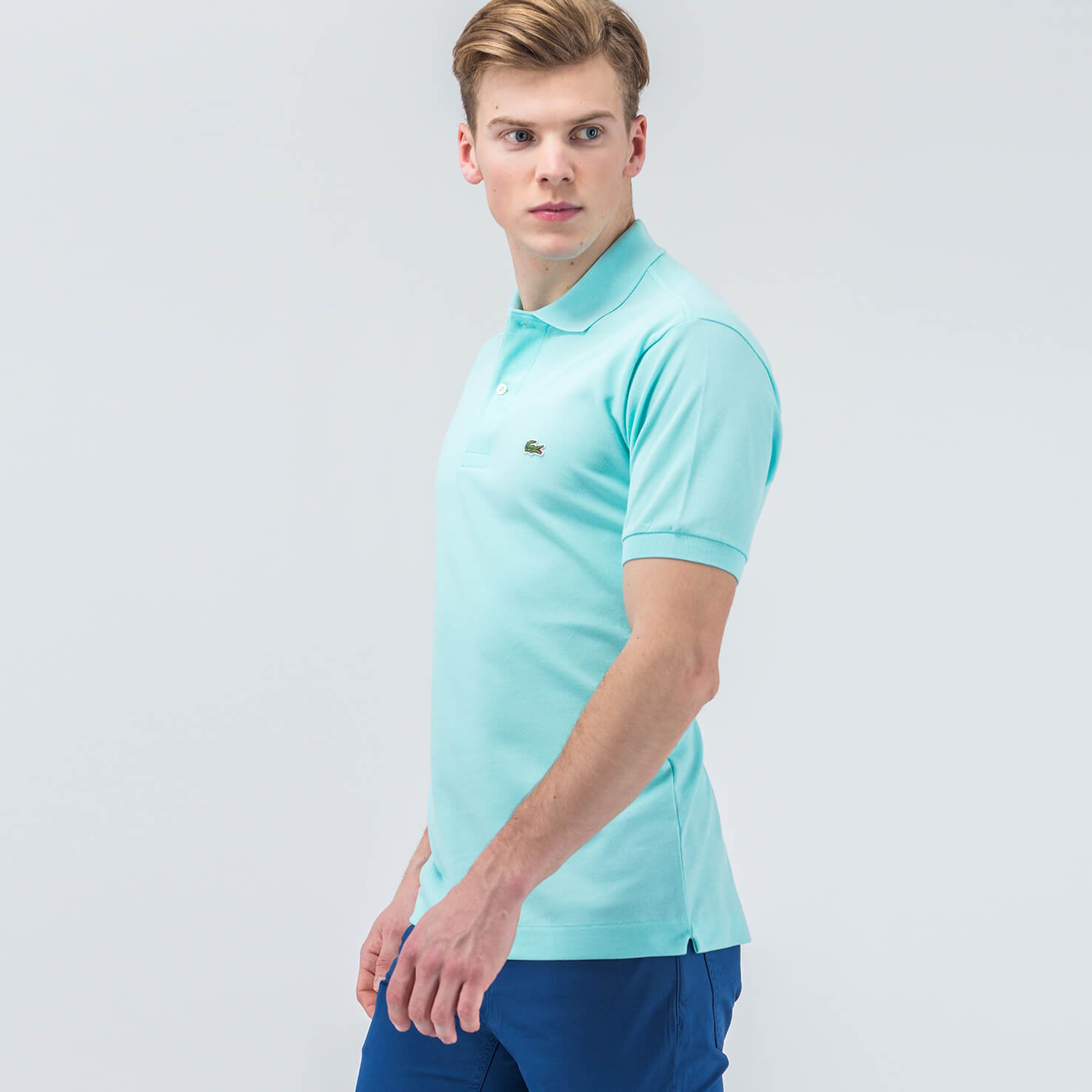 Lacoste Erkek Mavi L1212 Klasik Fit Polo