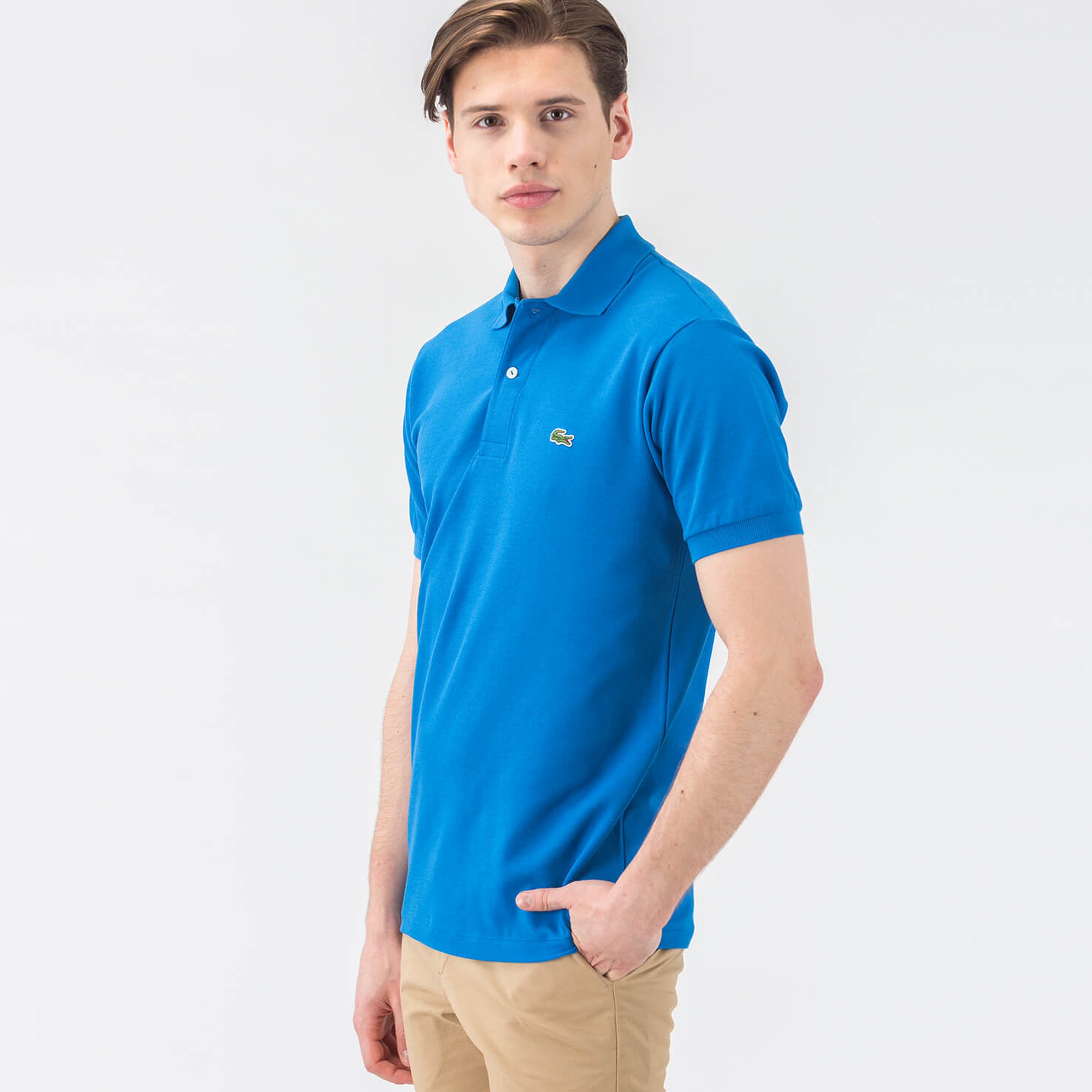 Lacoste Erkek Klasik Fit Mavi Polo