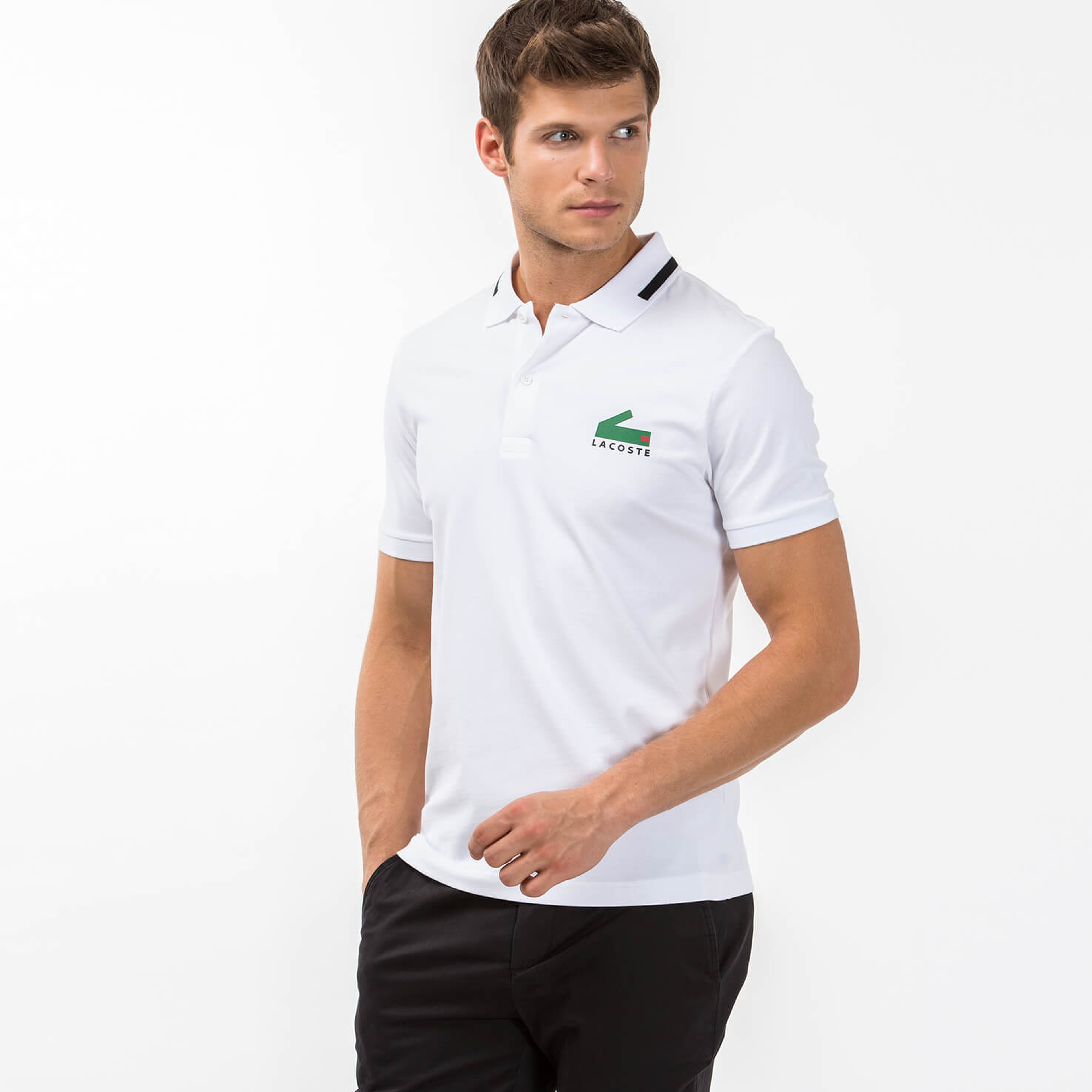 Lacoste Erkek Beyaz Slim Fit Polo