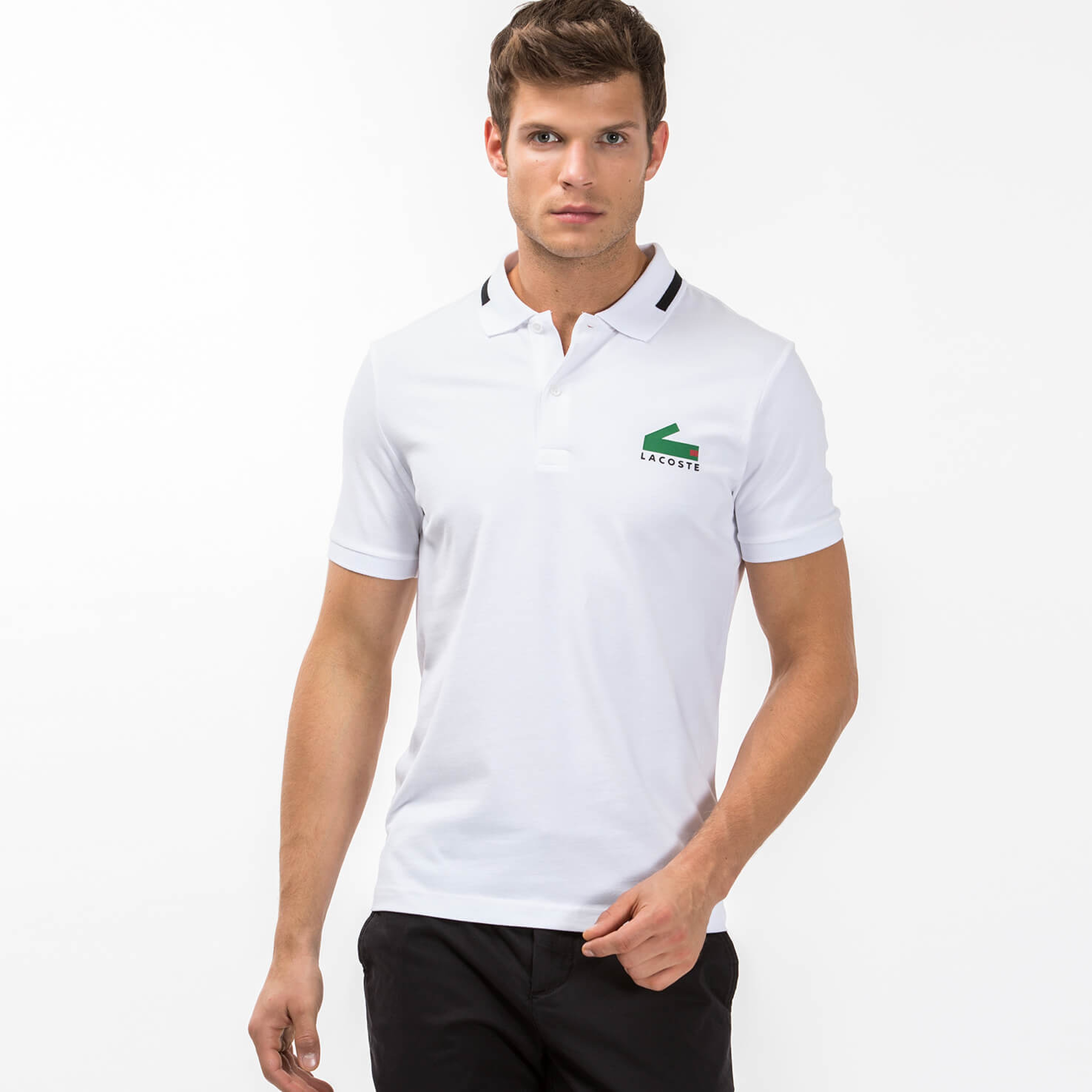 Lacoste Erkek Beyaz Slim Fit Polo