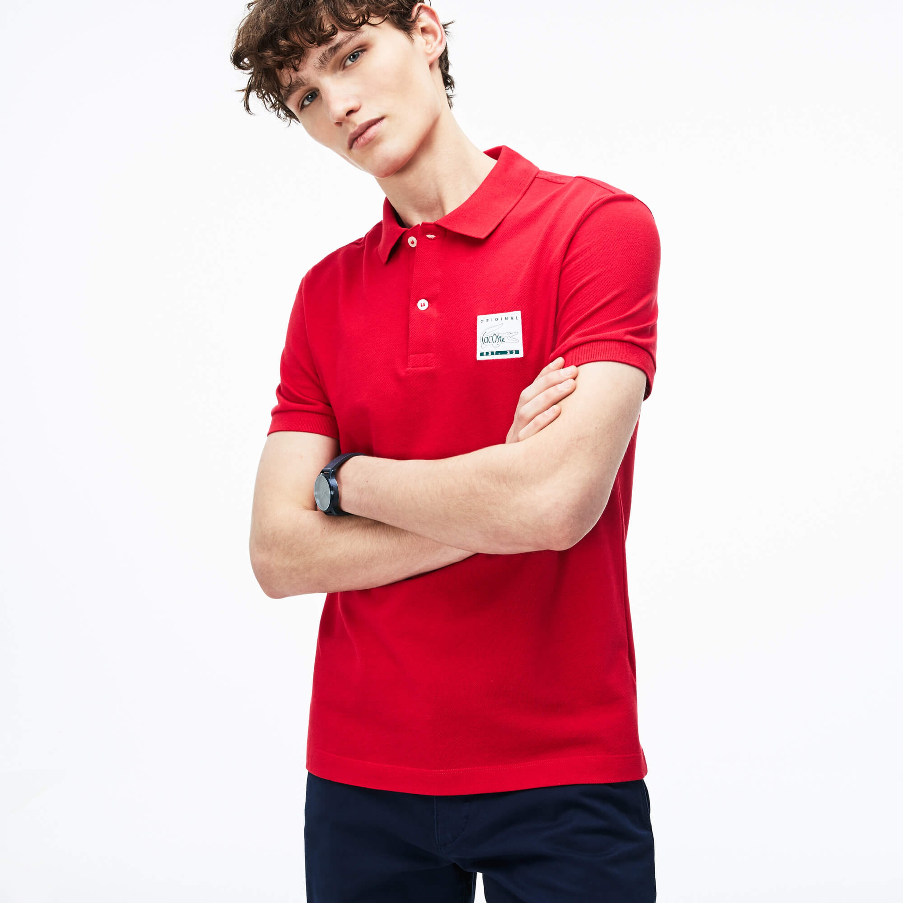 Lacoste Erkek Kırmızı Regular Fit Kısa Kollu Polo