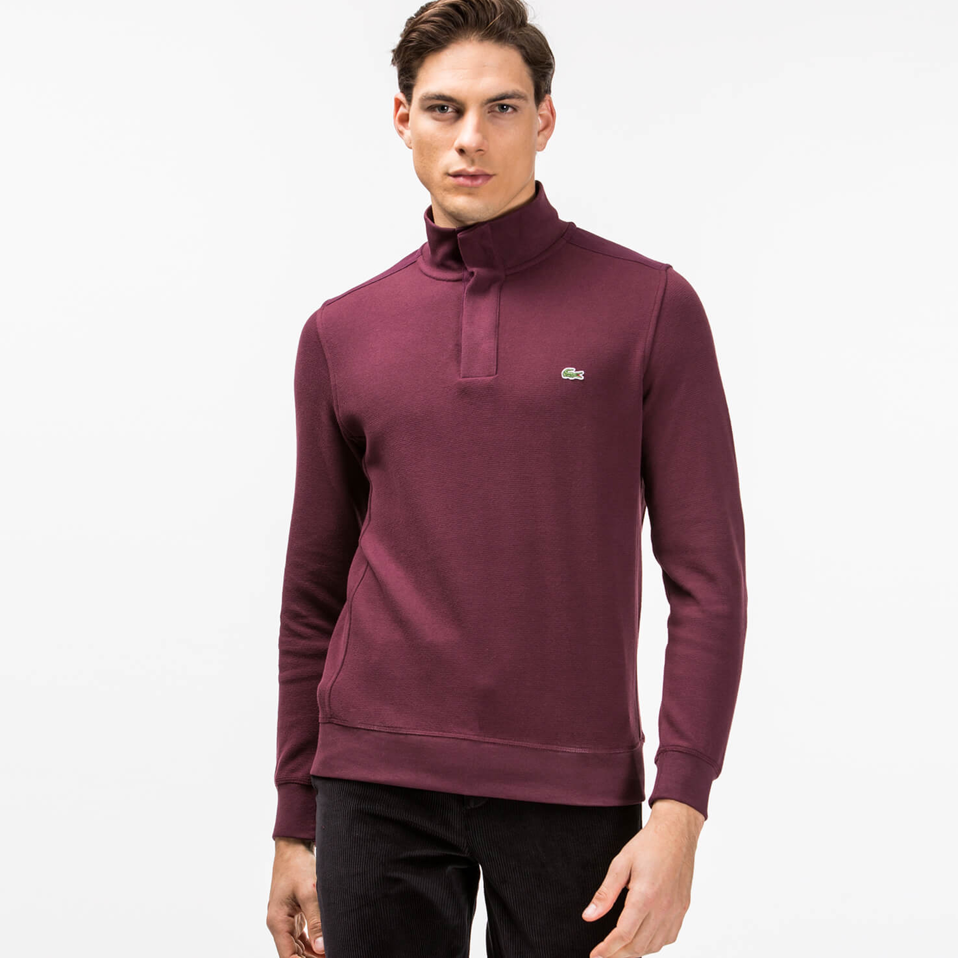 Lacoste Erkek Bordo Sweatshirt