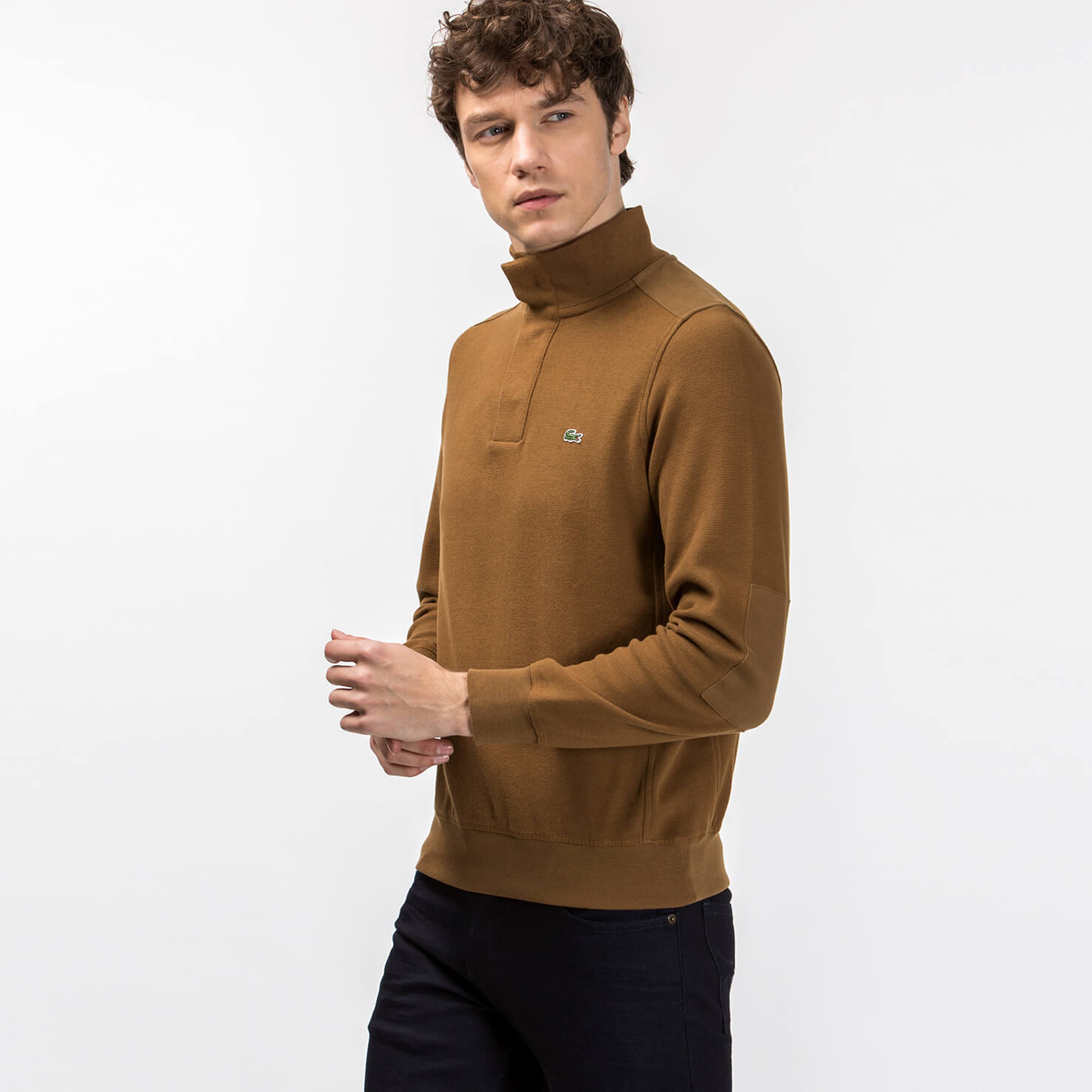 Lacoste Erkek Kahverengi Sweatshirt