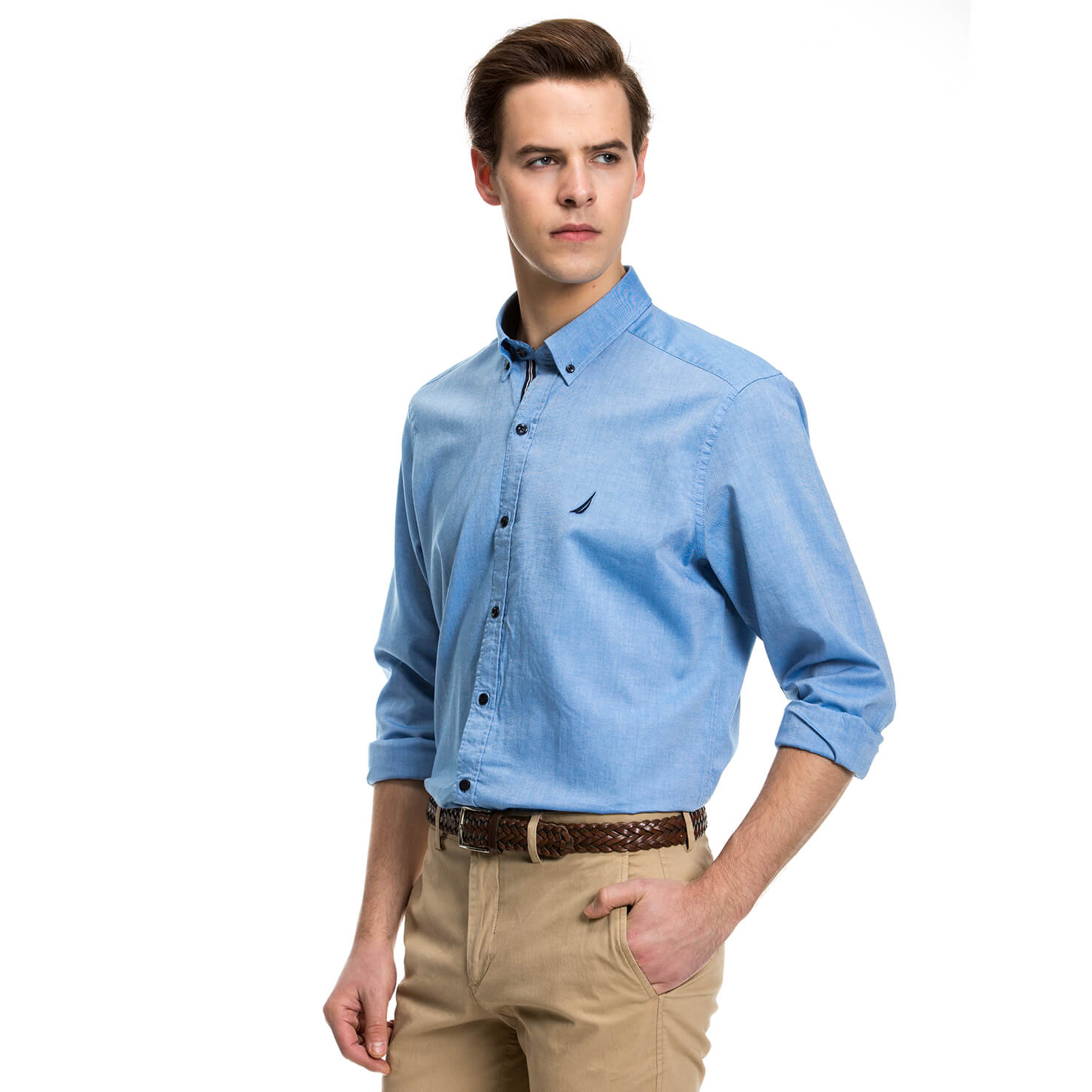 Nautica Erkek Mavi Gömlek