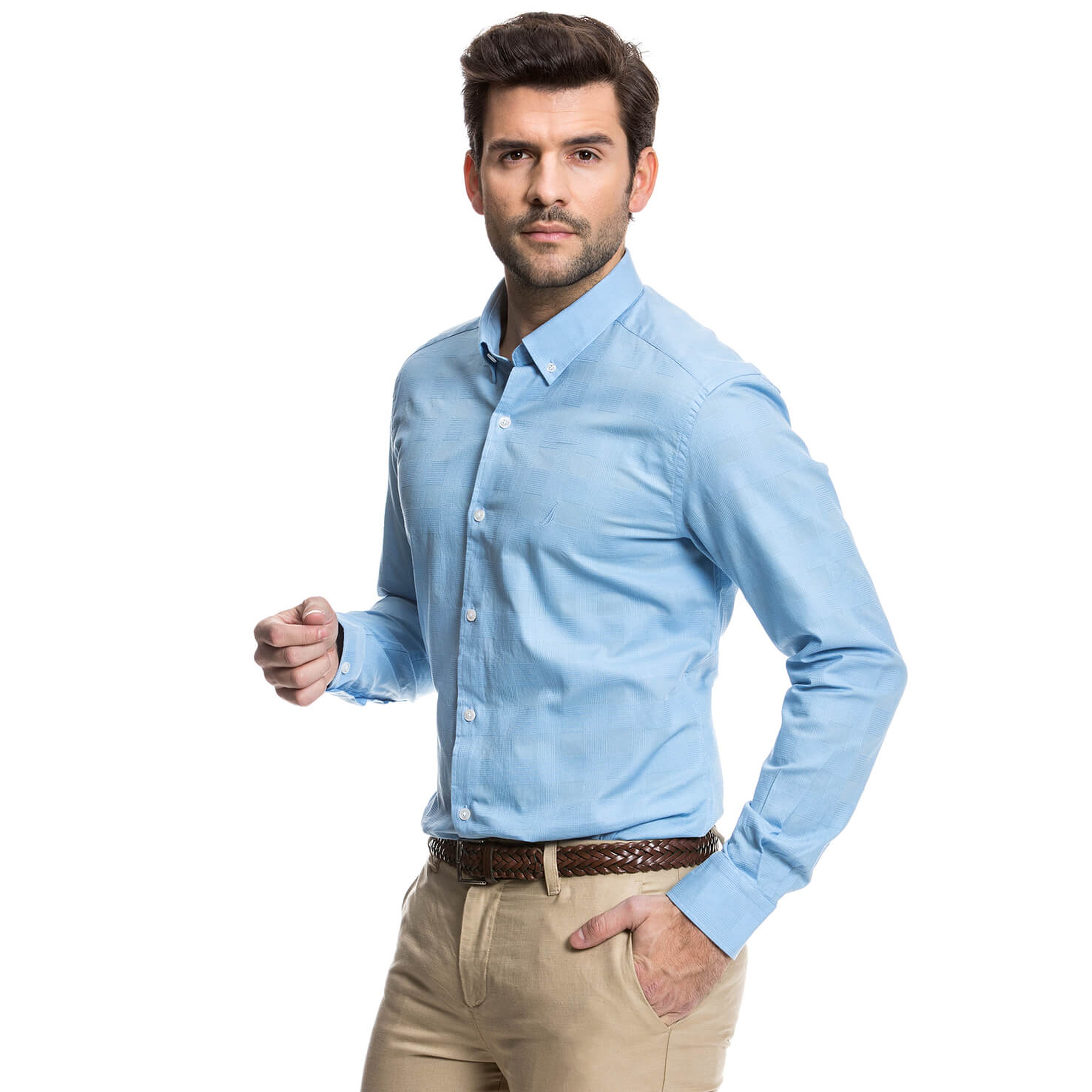 Nautica Erkek Mavi Gömlek