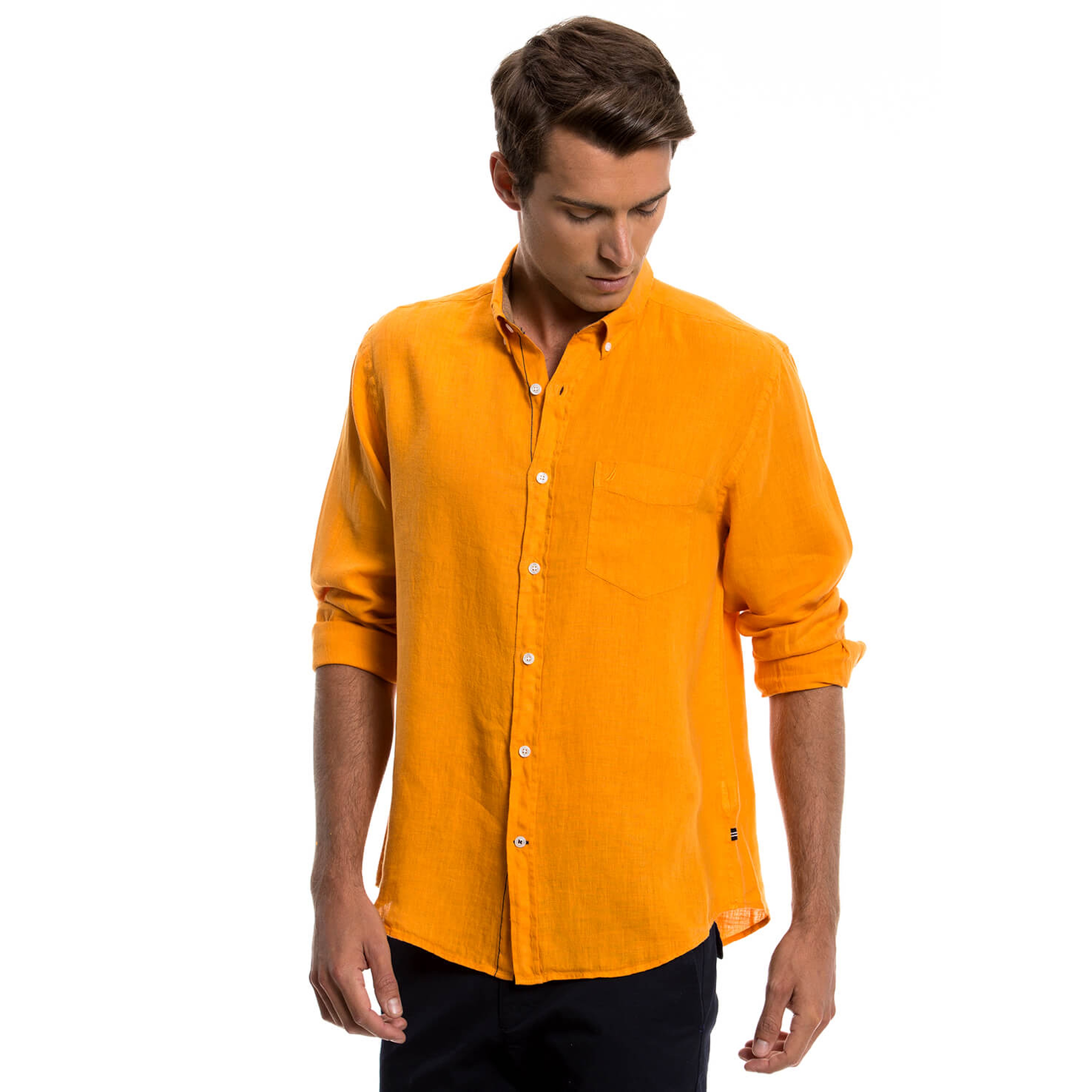 Nautica Erkek Turuncu Gömlek