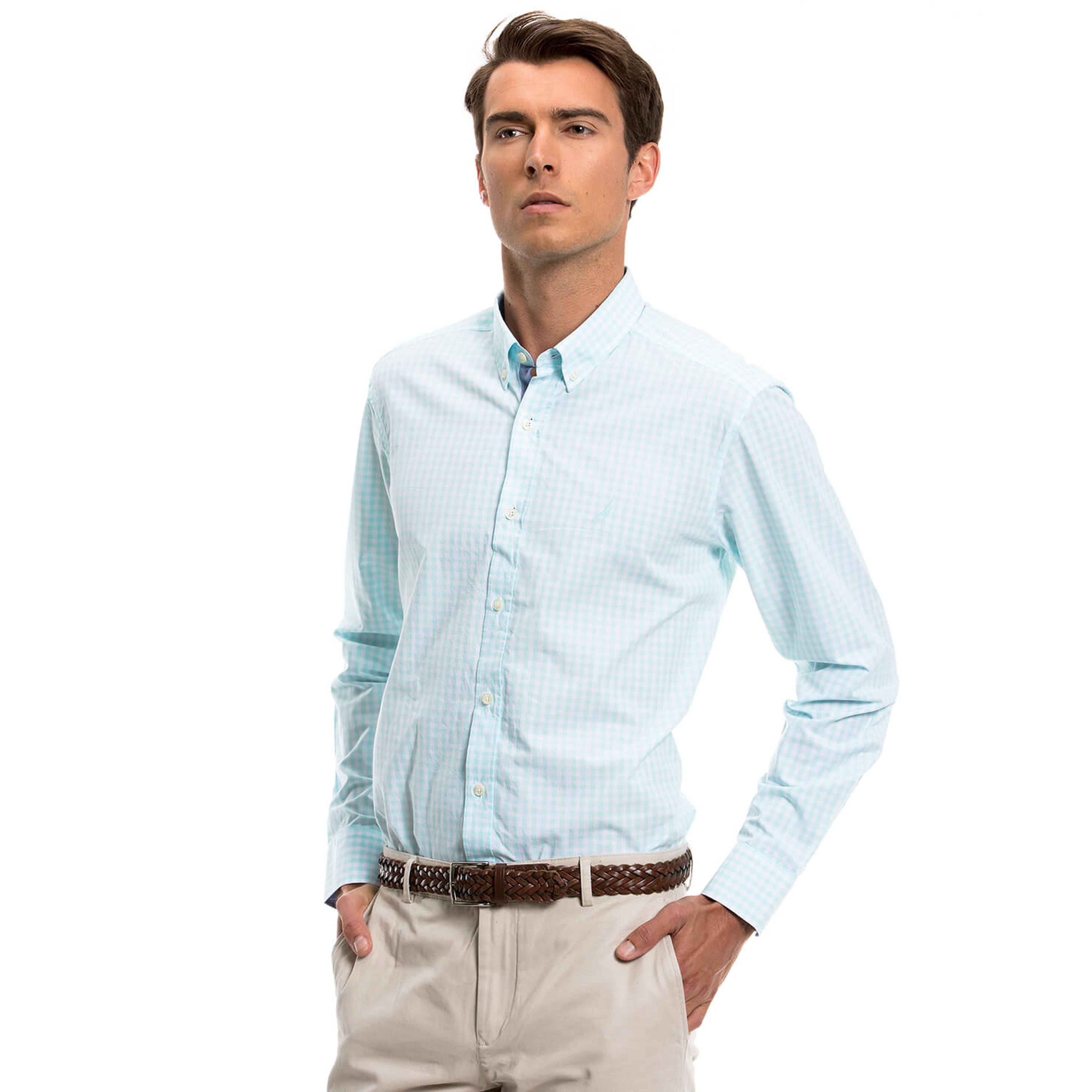 Nautica Erkek Mavi Gömlek