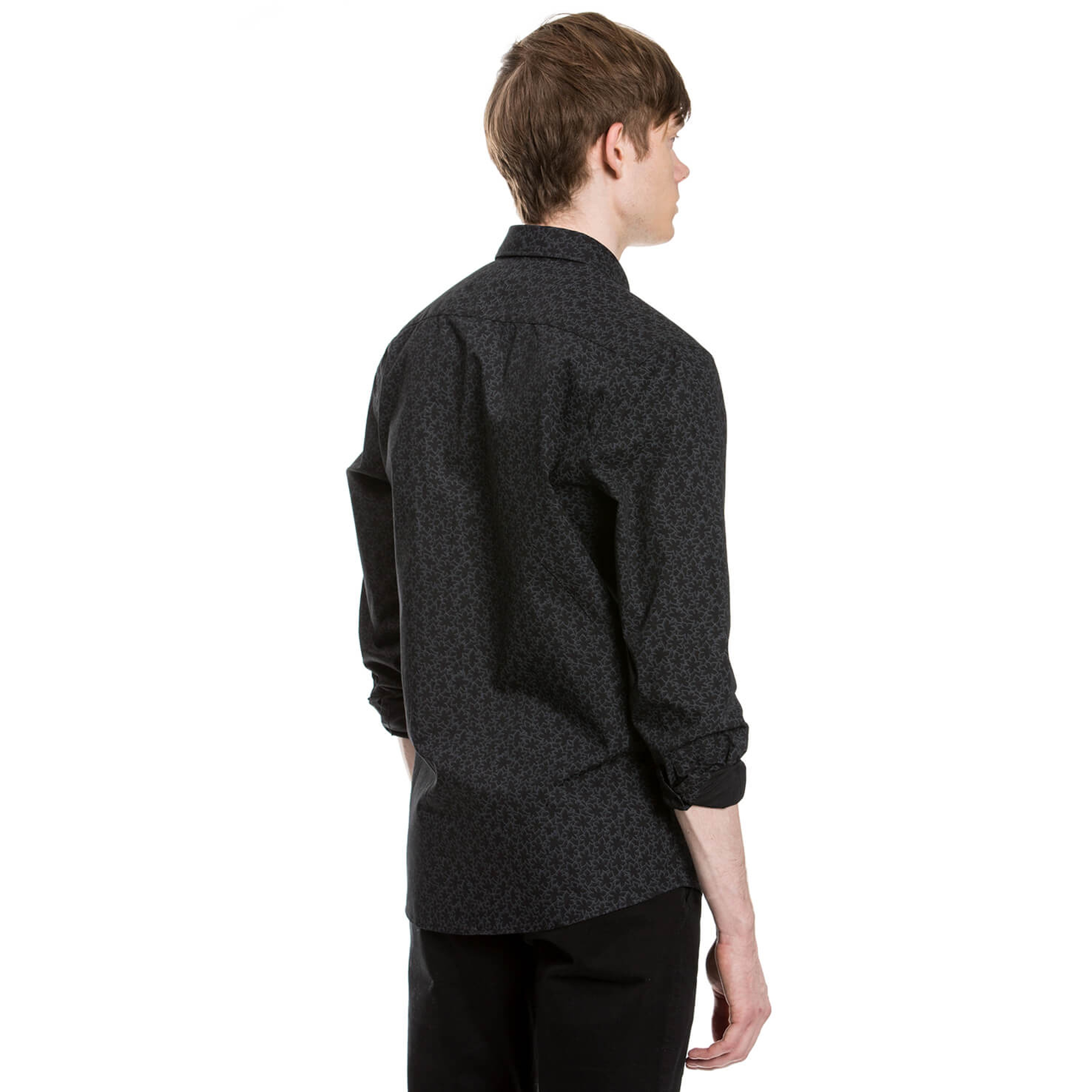 Nautica Erkek Siyah Uzun Kollu Slim Fit Gömlek