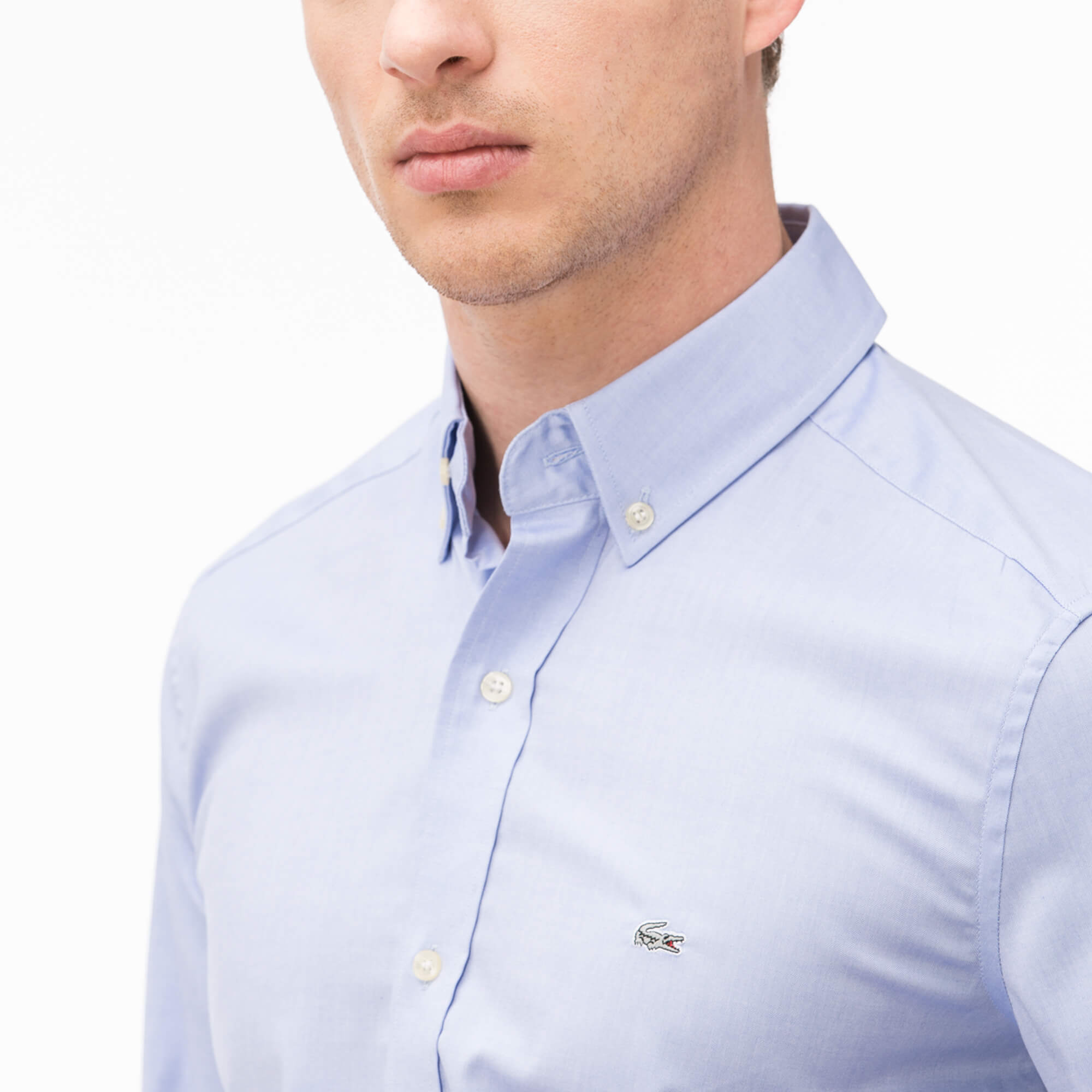 Lacoste Erkek Mavi Slim Gömlek