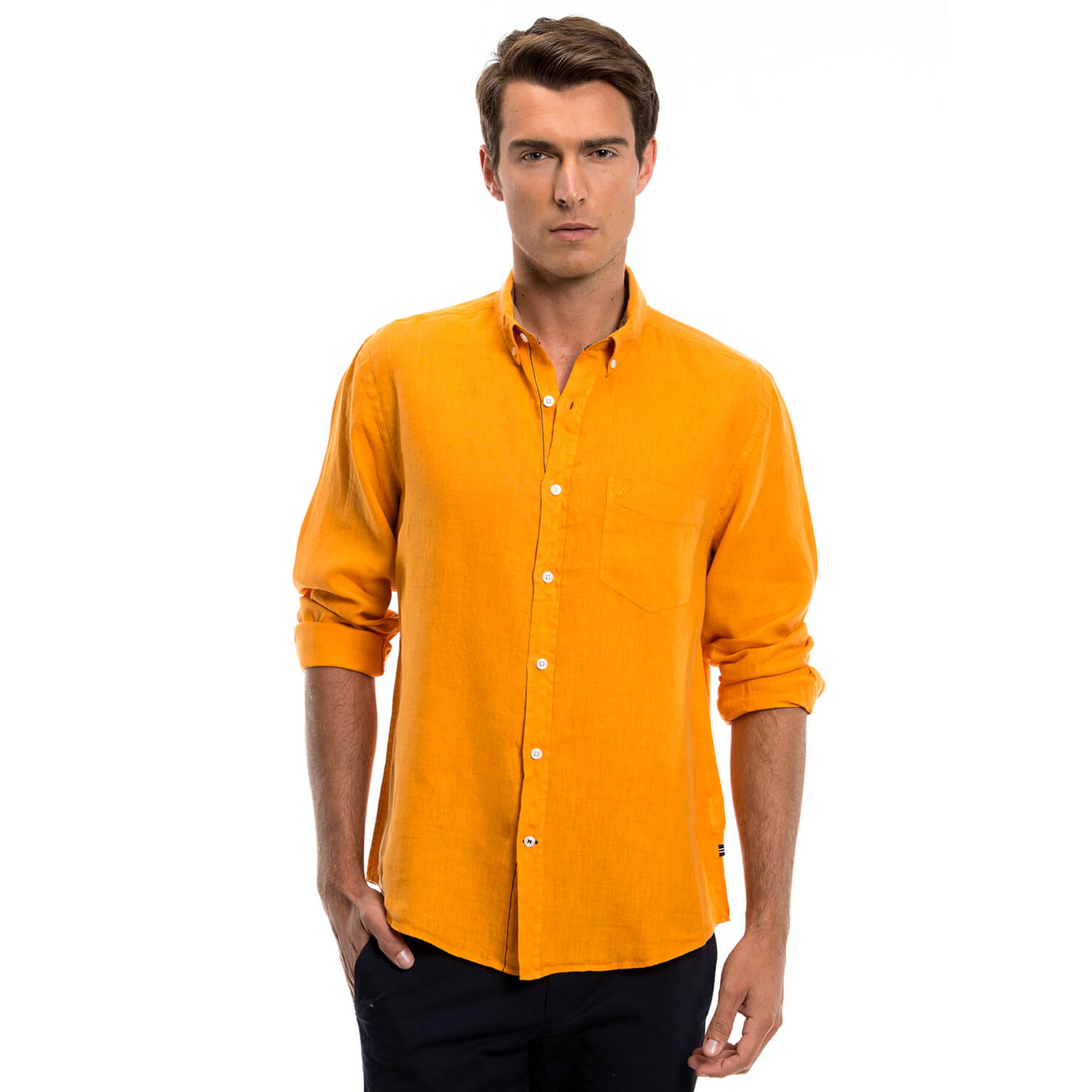 Nautica Erkek Turuncu Gömlek