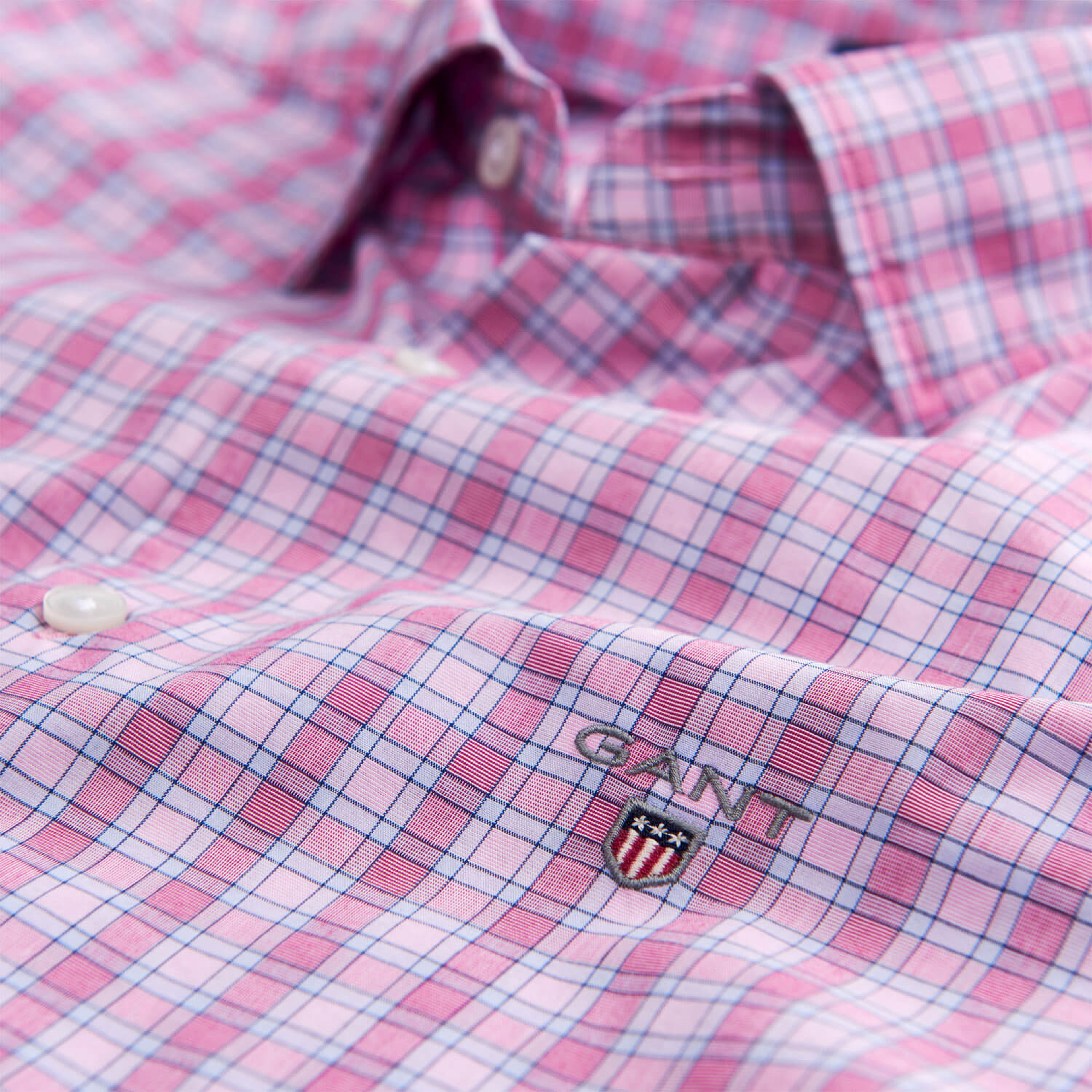 Gant Erkek Pembe Uzun Kollu Regular Fit Gömlek