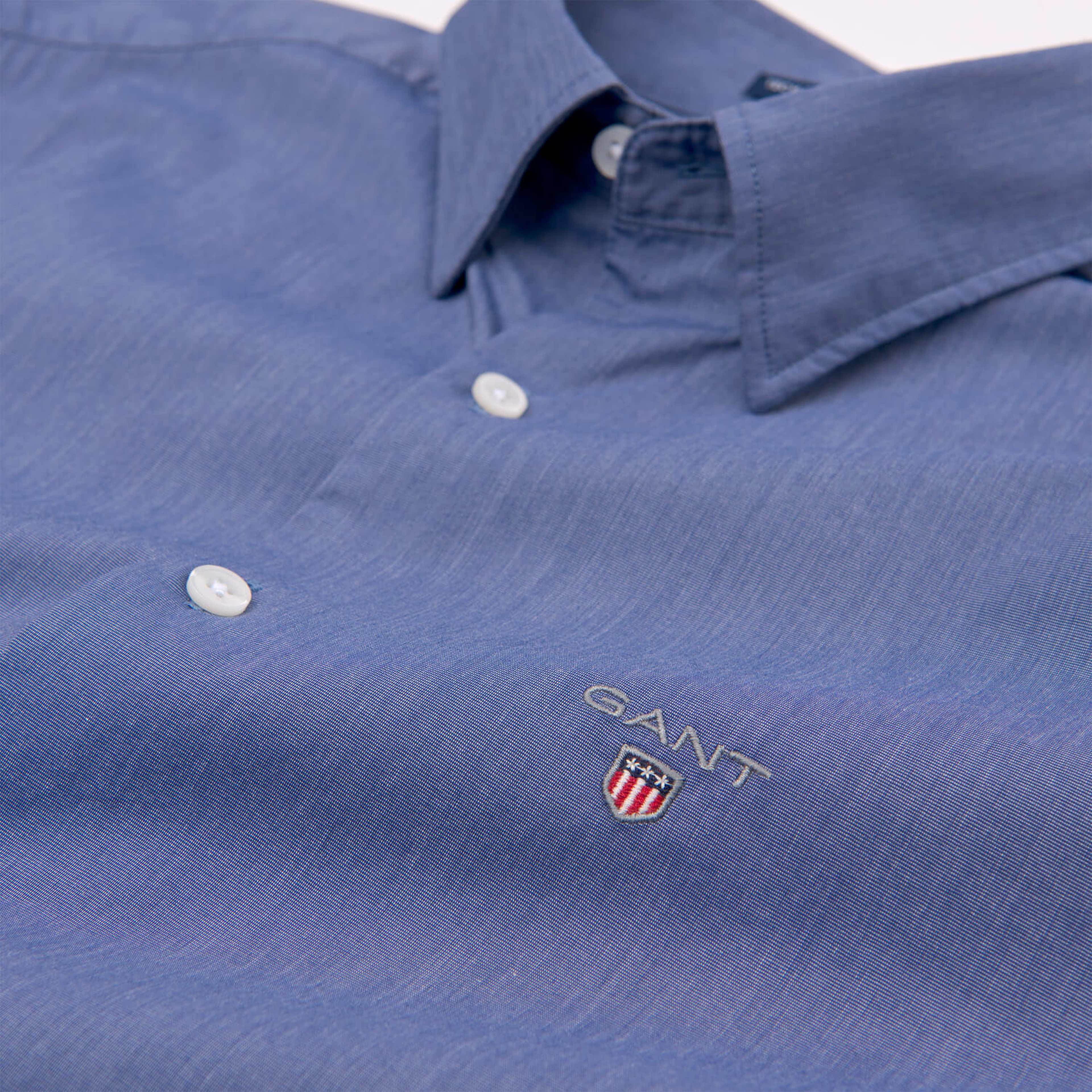 Gant Erkek Lacivert Uzun Kollu Slim Fit Gömlek