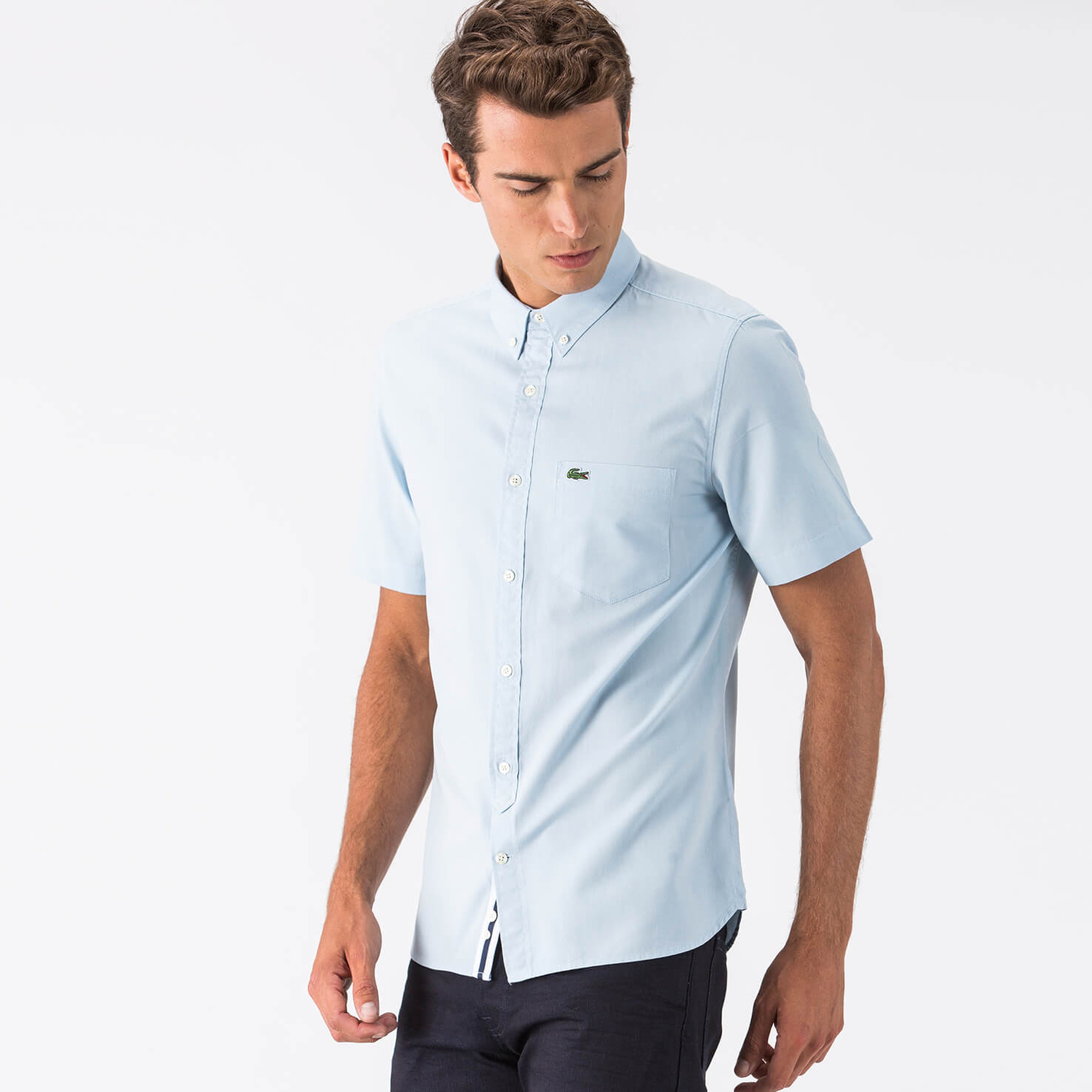 Lacoste Live Erkek Mavi Gömlek