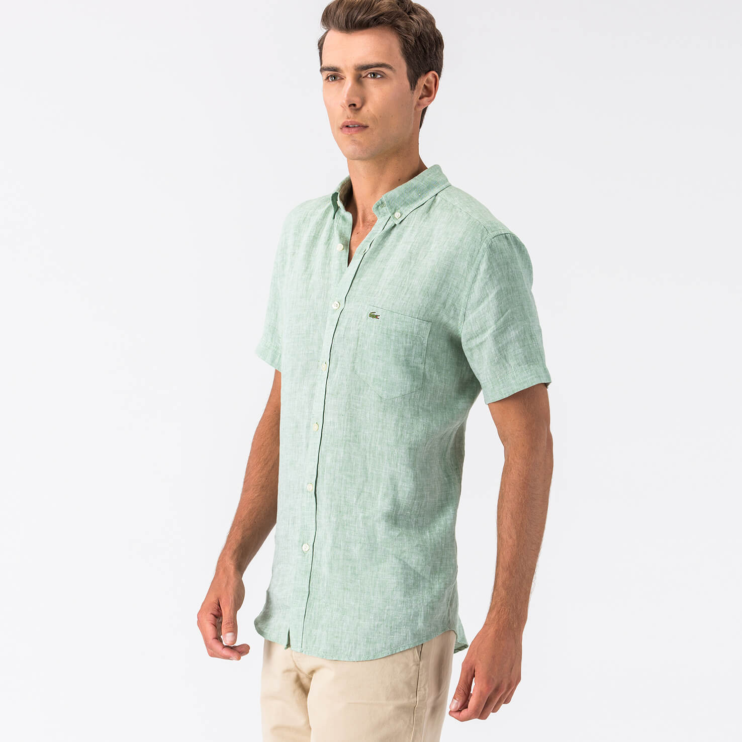 Lacoste Erkek Yeşil Gömlek