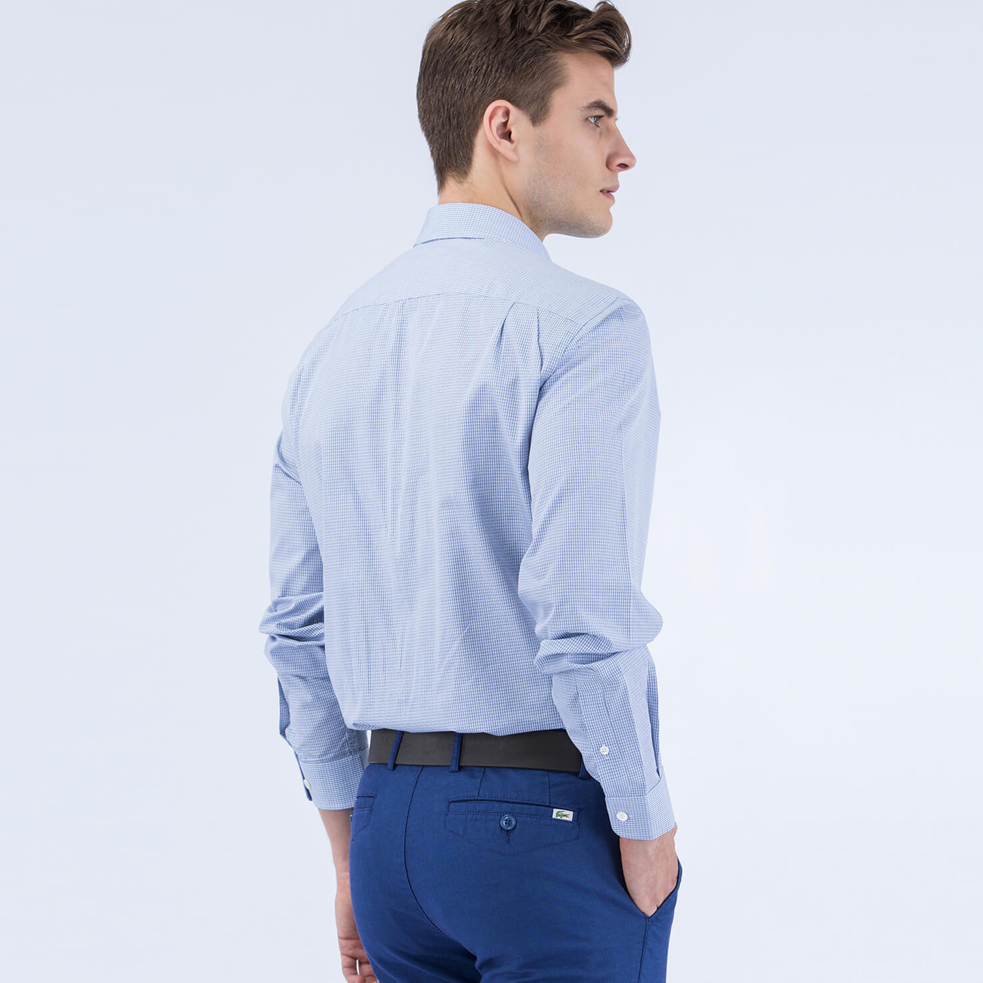 Lacoste Erkek Beyaz Uzun Kollu Regular Fit Gömlek