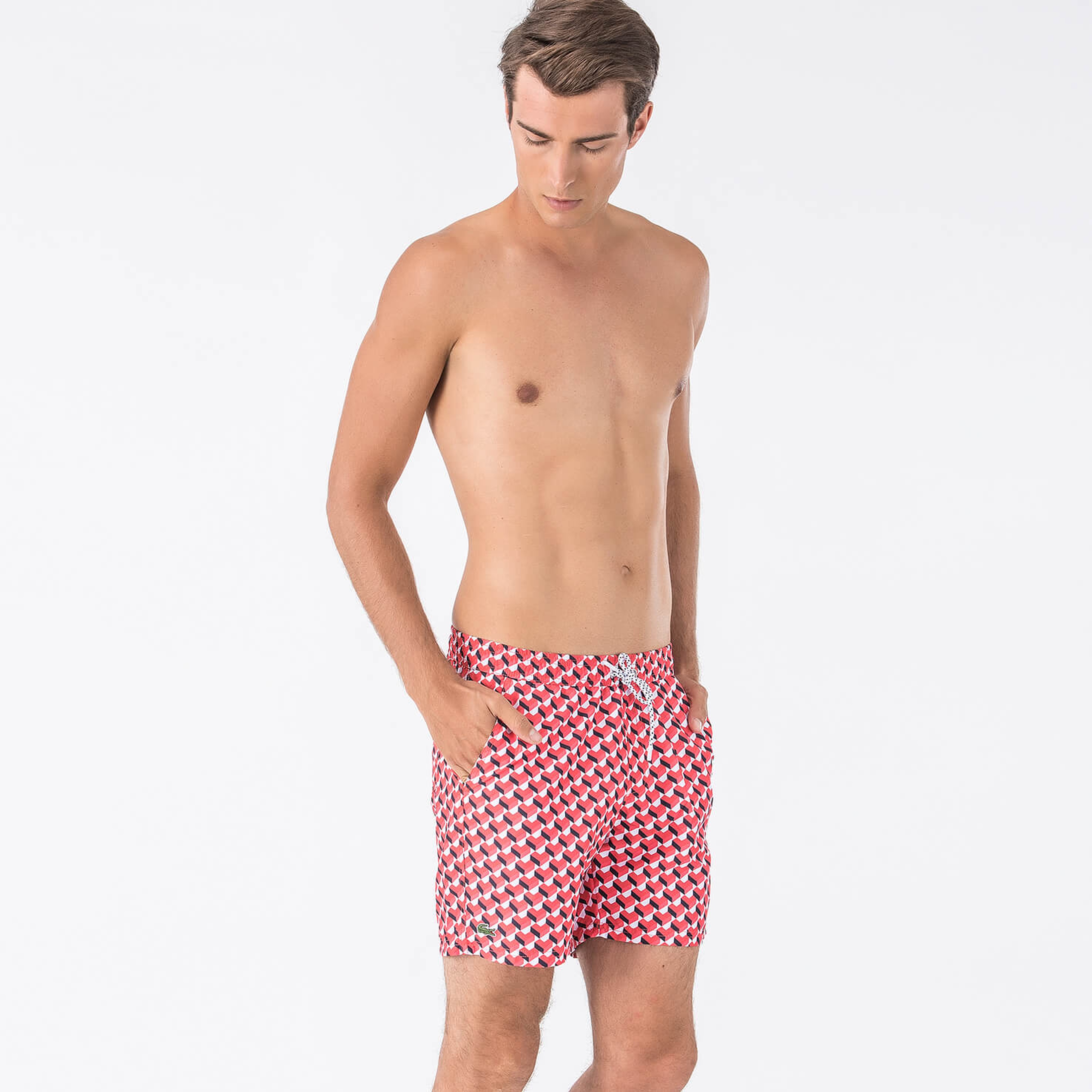 Lacoste Erkek Kırmızı Mayoşort
