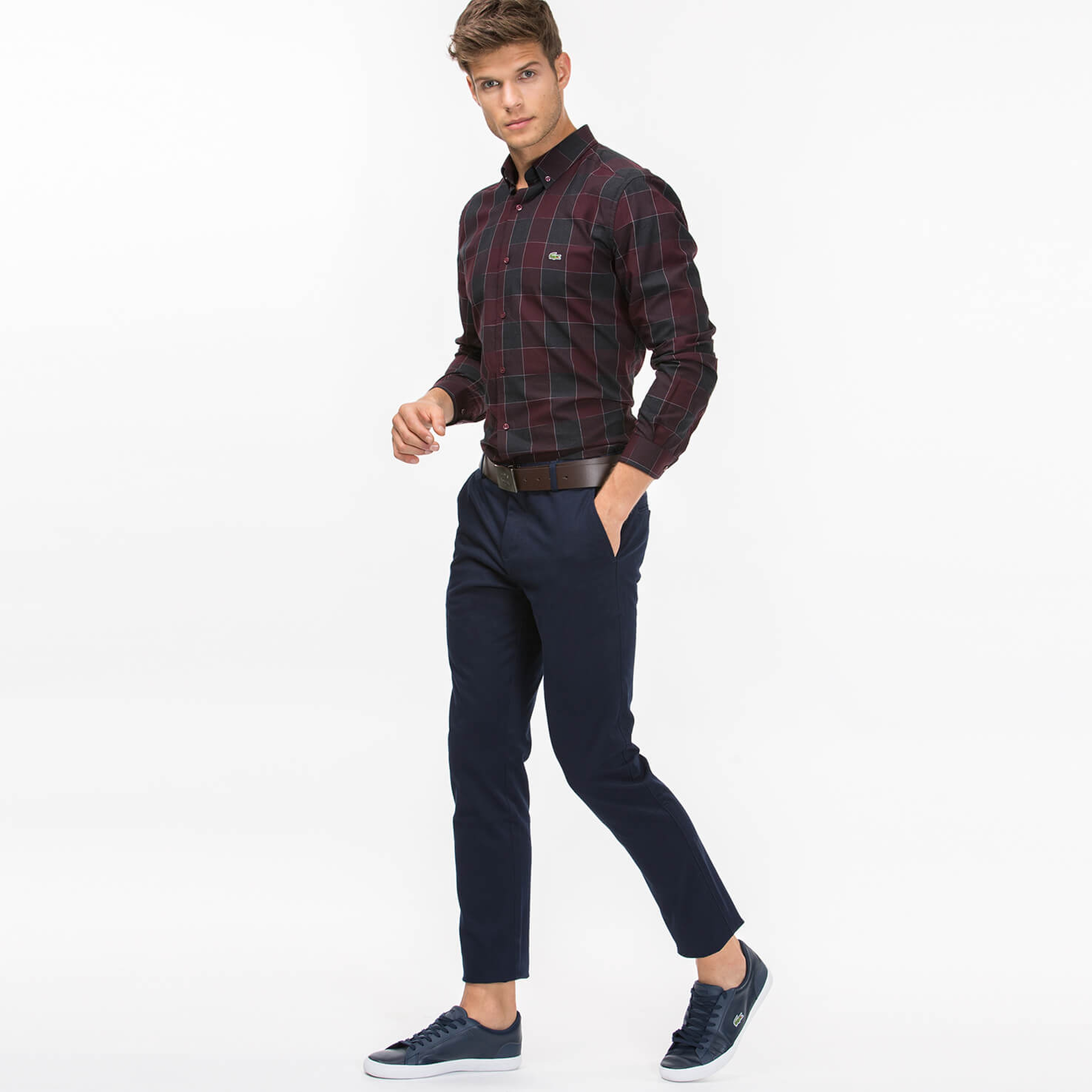 Lacoste Erkek Slim Fit Lacivert Pantolon