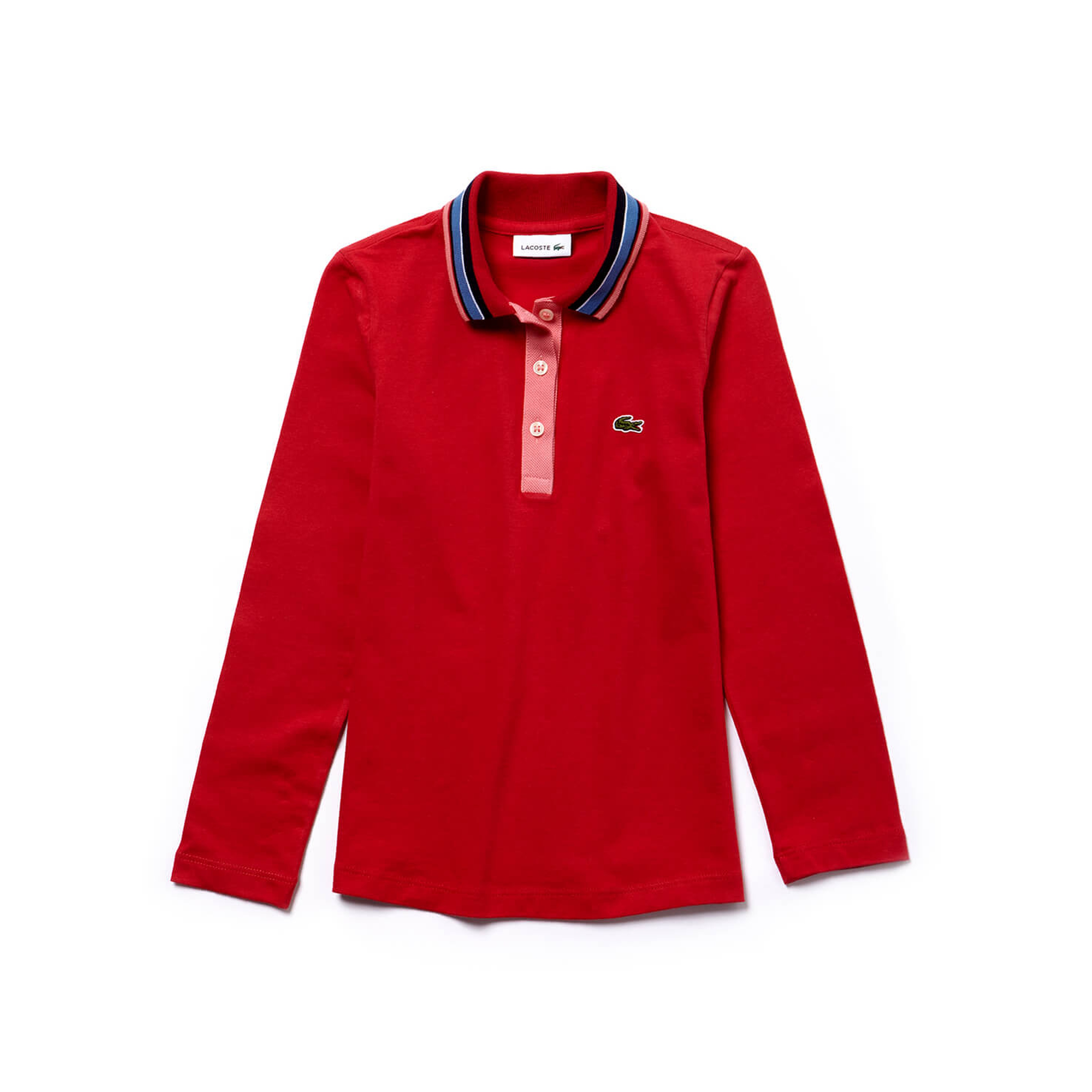Lacoste Çocuk Kırmızı Uzun Kollu Polo