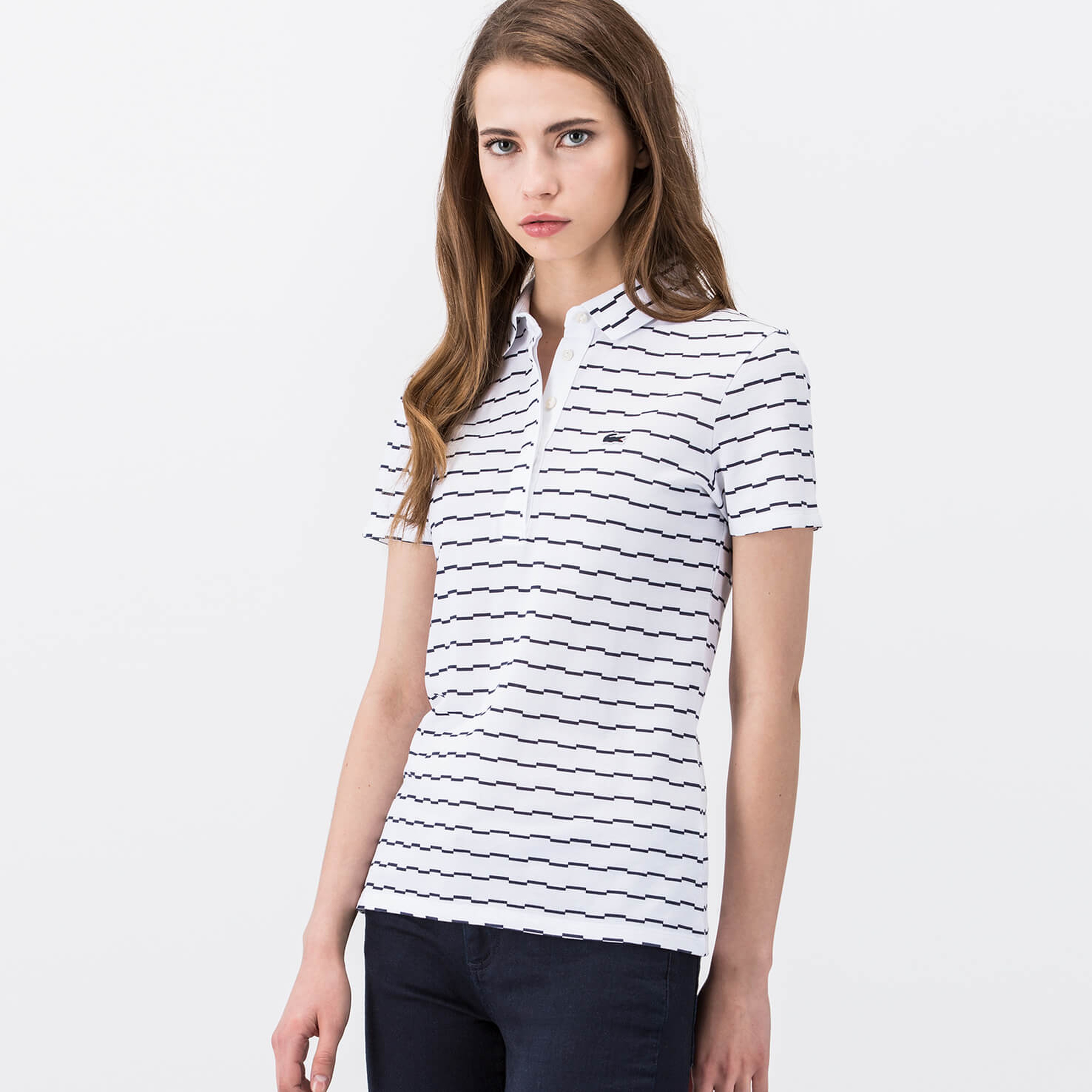 Lacoste Lacivert Kadın Polo Tshirt