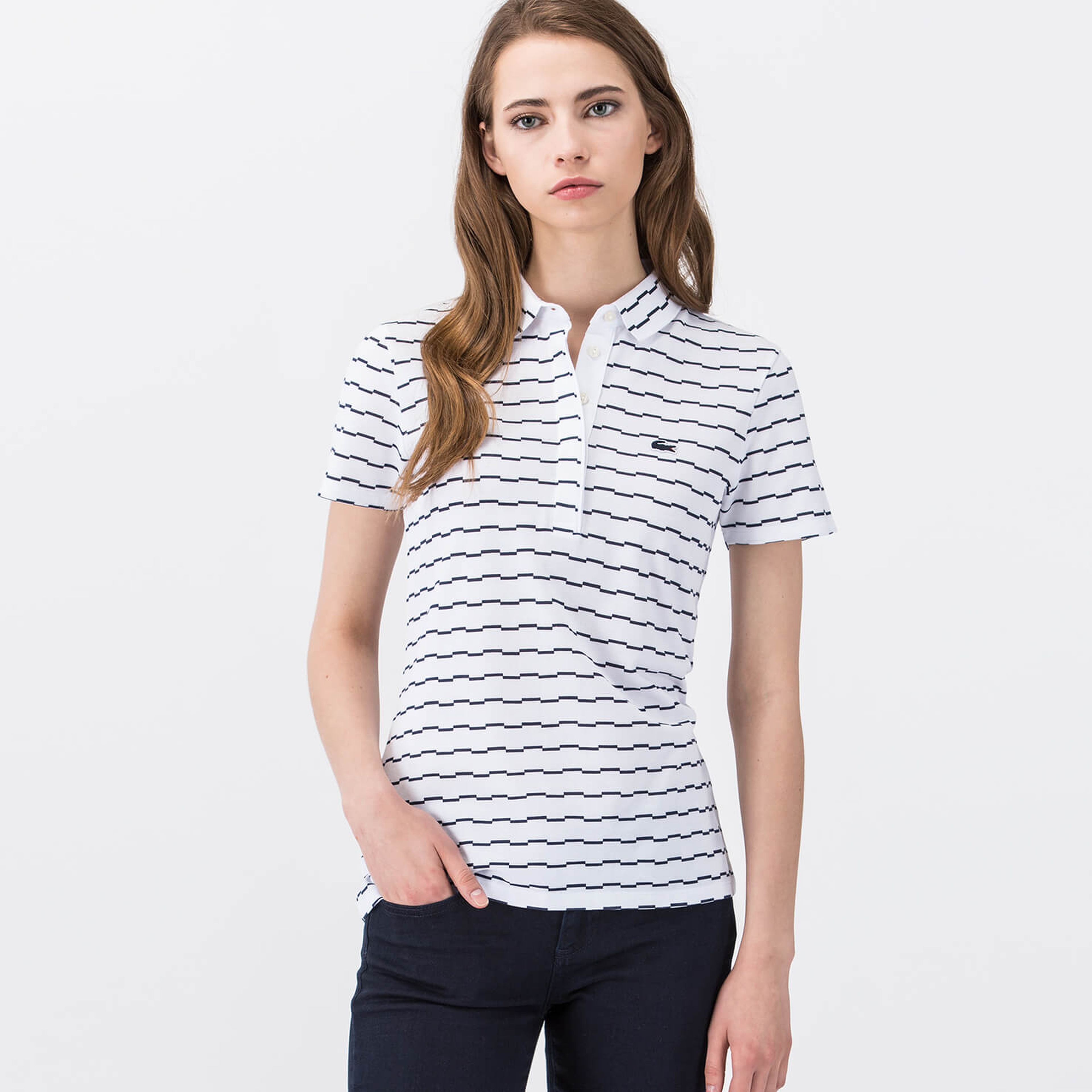 Lacoste Lacivert Kadın Polo Tshirt
