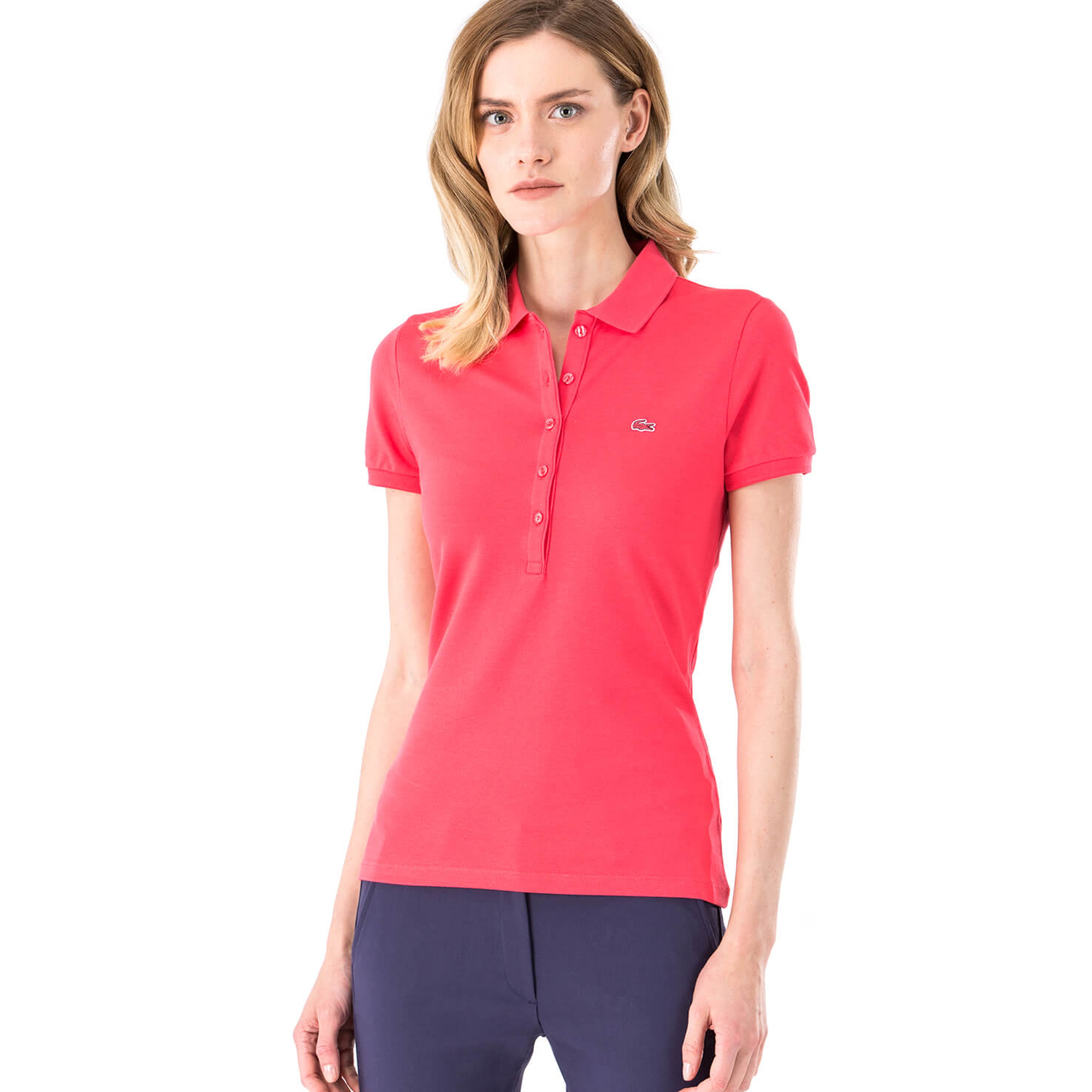 Lacoste Kadın Pembe Kısa Kollu Polo