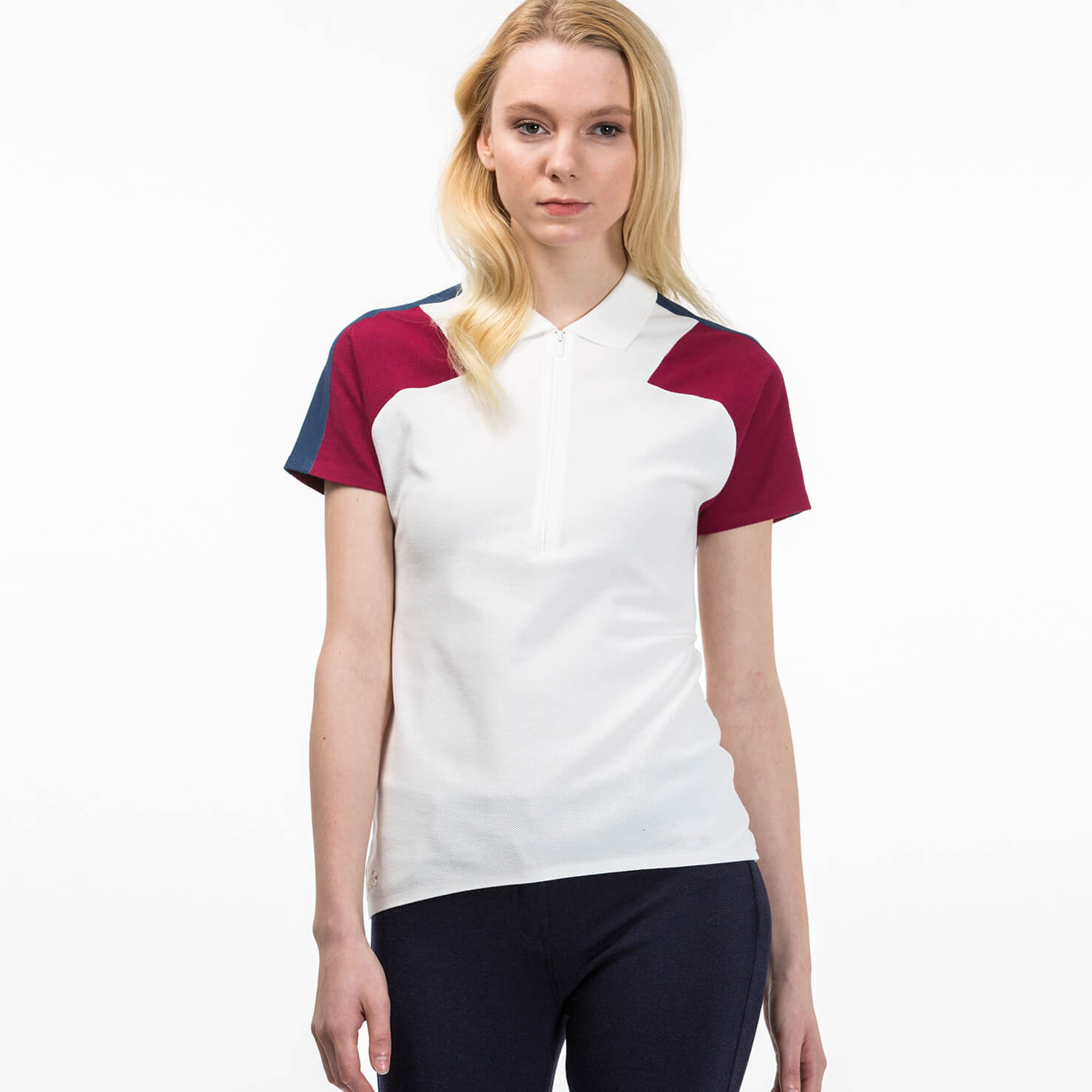 Lacoste Kadın Beyaz Kısa Kollu Polo