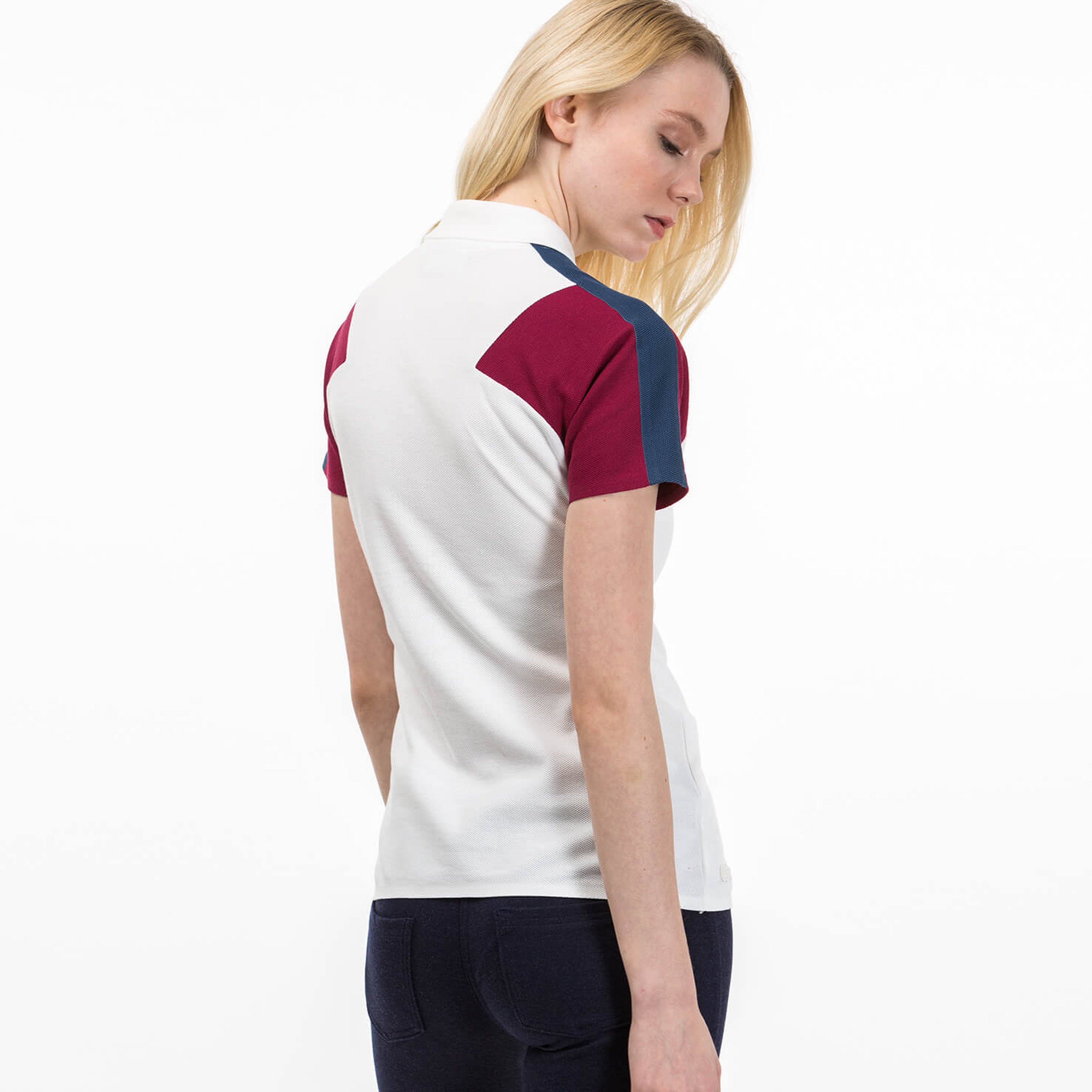 Lacoste Kadın Beyaz Kısa Kollu Polo