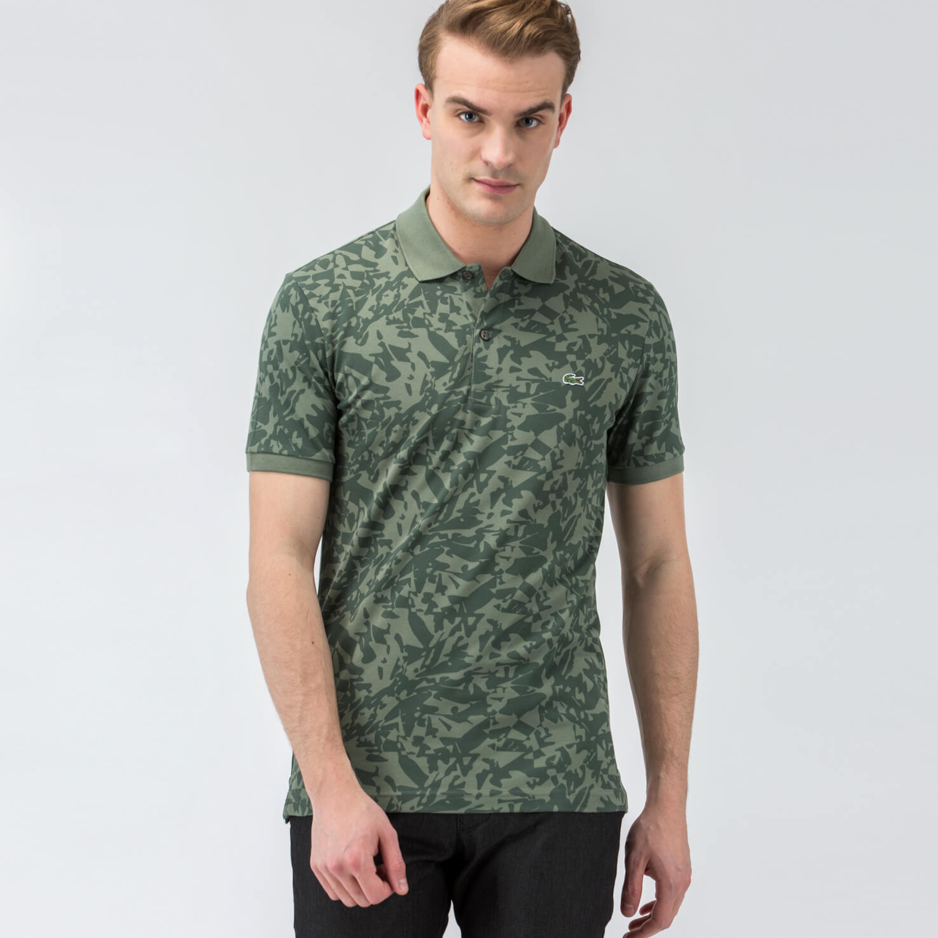 Lacoste Erkek Yeşil Slim Fit Kısa Kollu Polo