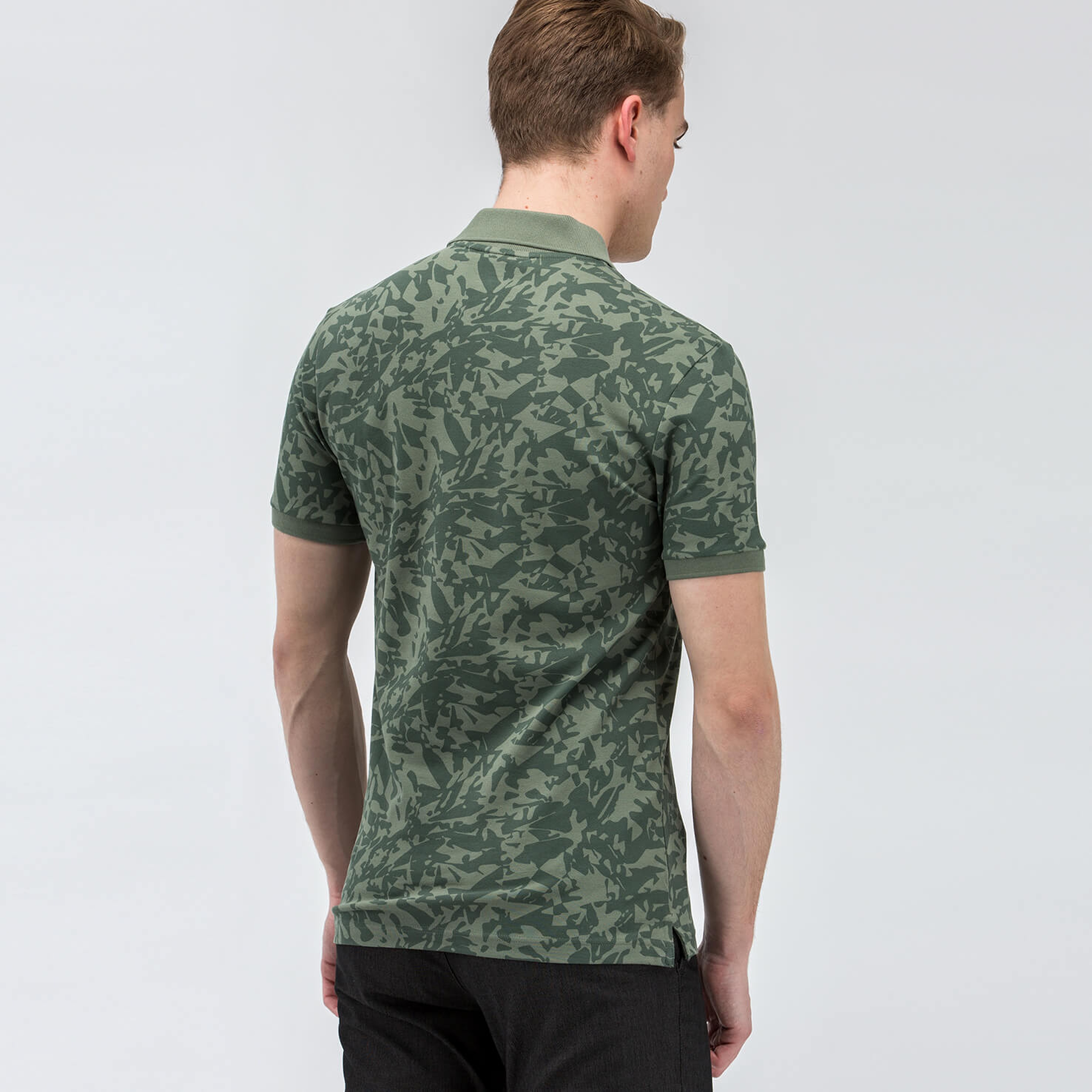 Lacoste Erkek Yeşil Slim Fit Kısa Kollu Polo