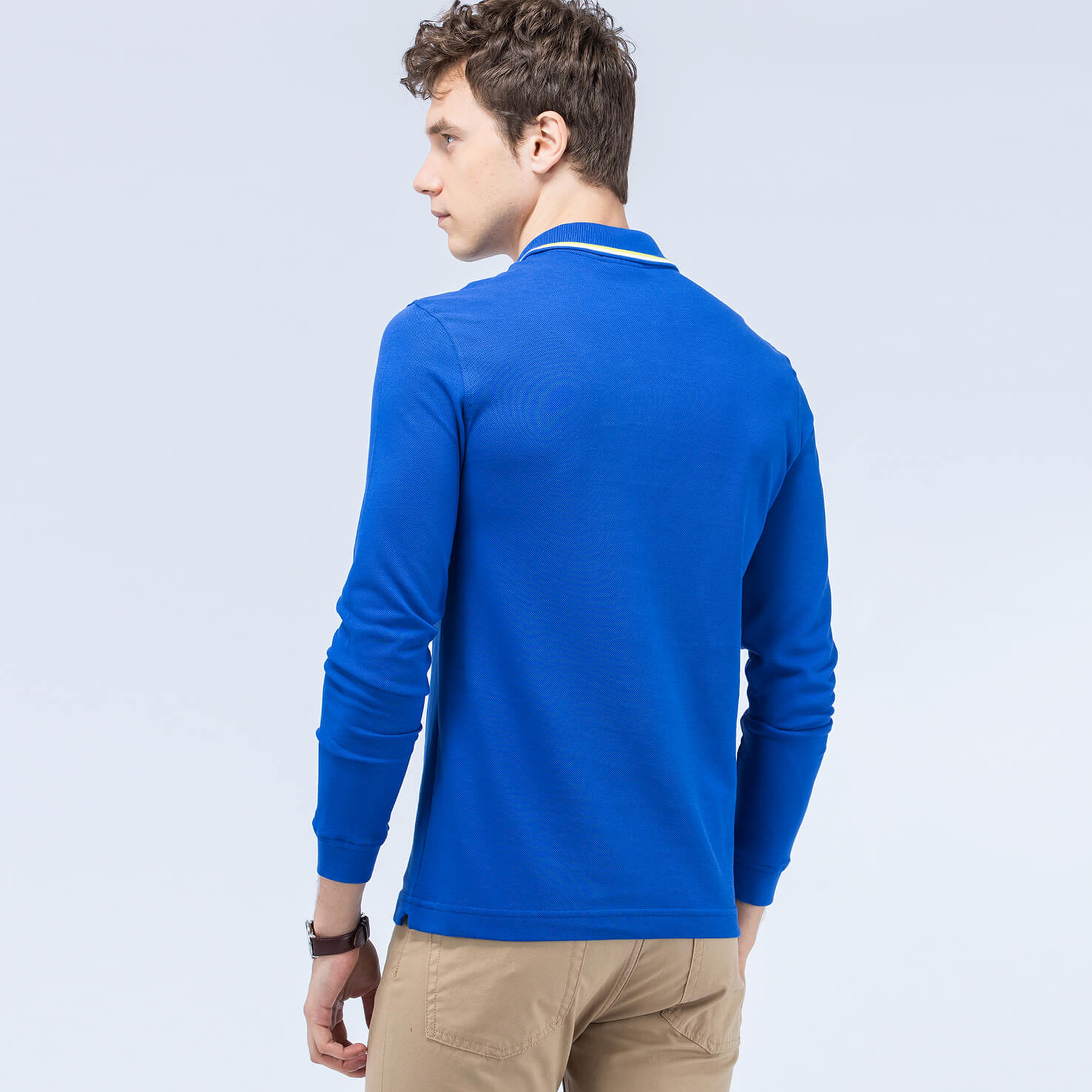 Lacoste Erkek Lacivert Regular Fit Uzun Kollu Polo