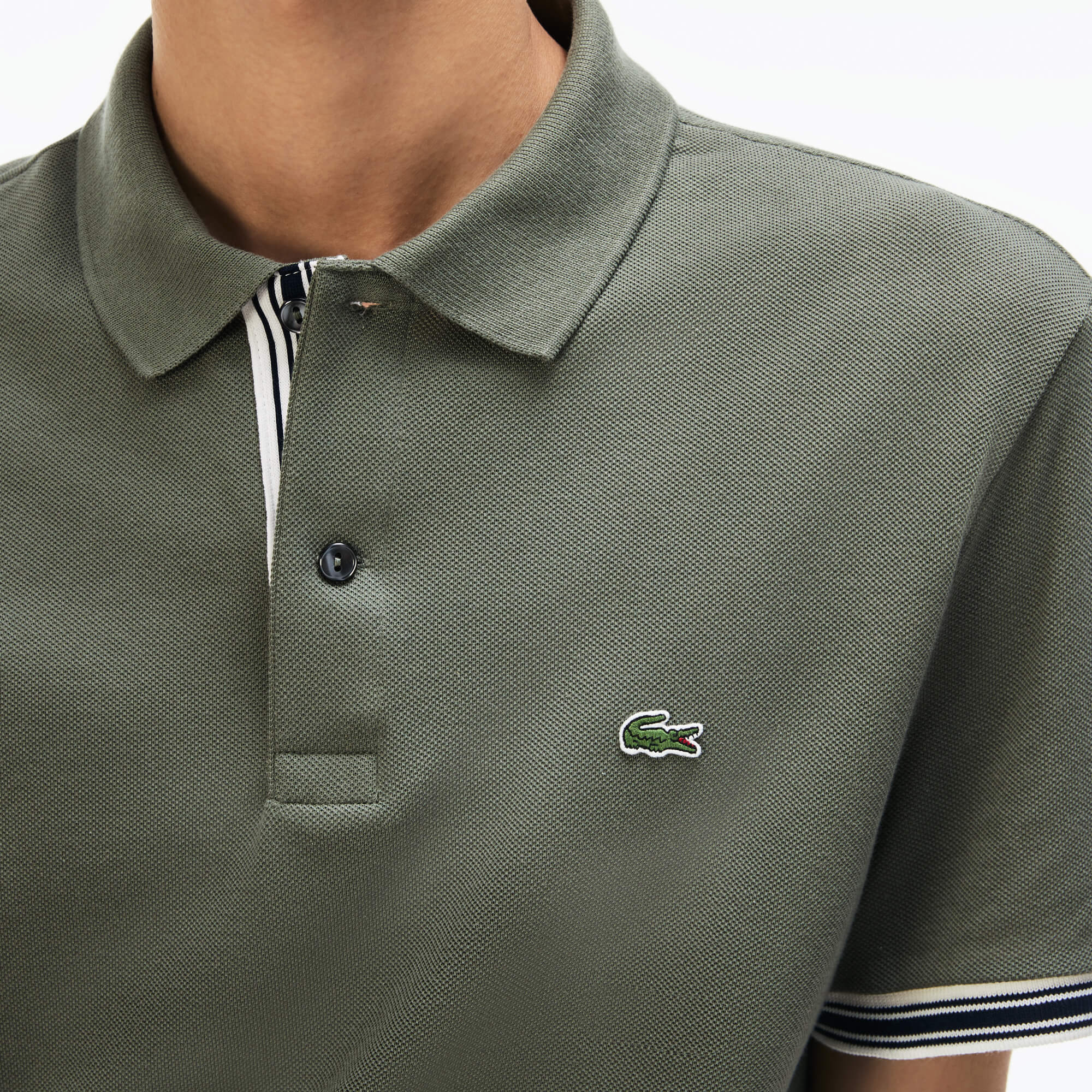 Lacoste Erkek Yeşil Slim Fit Kısa Kollu Polo