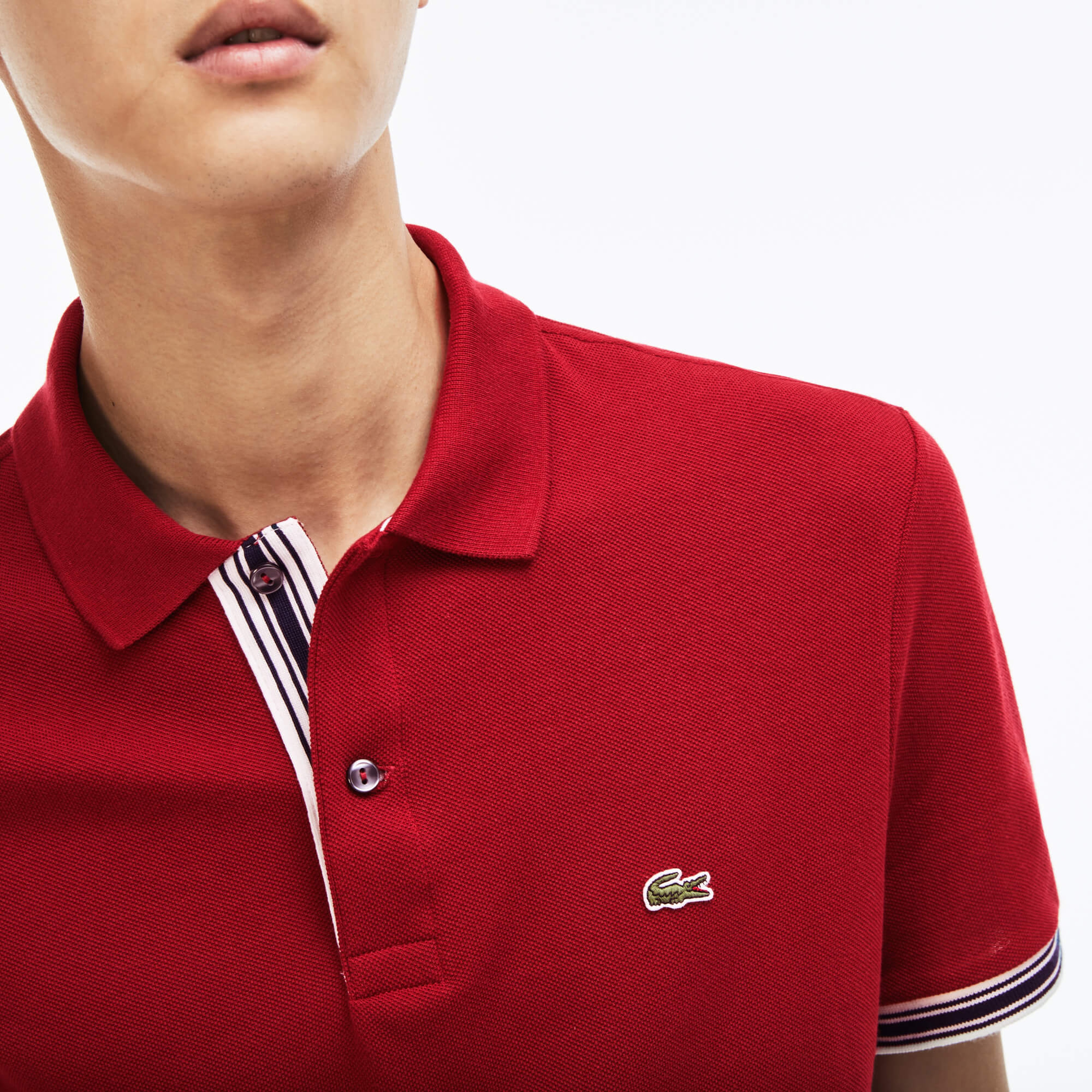 Lacoste Erkek Bordo Slim Fit Kısa Kollu Polo