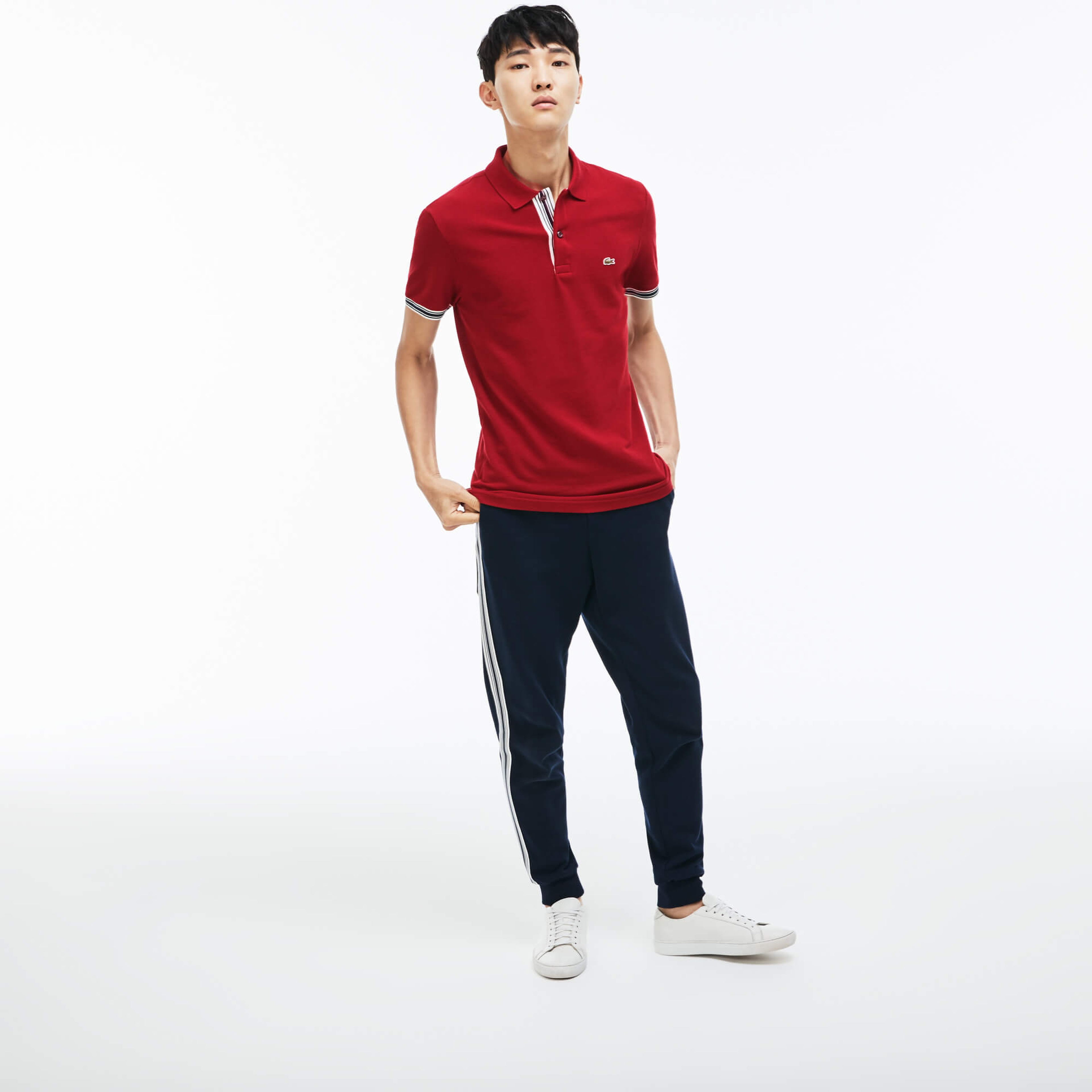Lacoste Erkek Bordo Slim Fit Kısa Kollu Polo