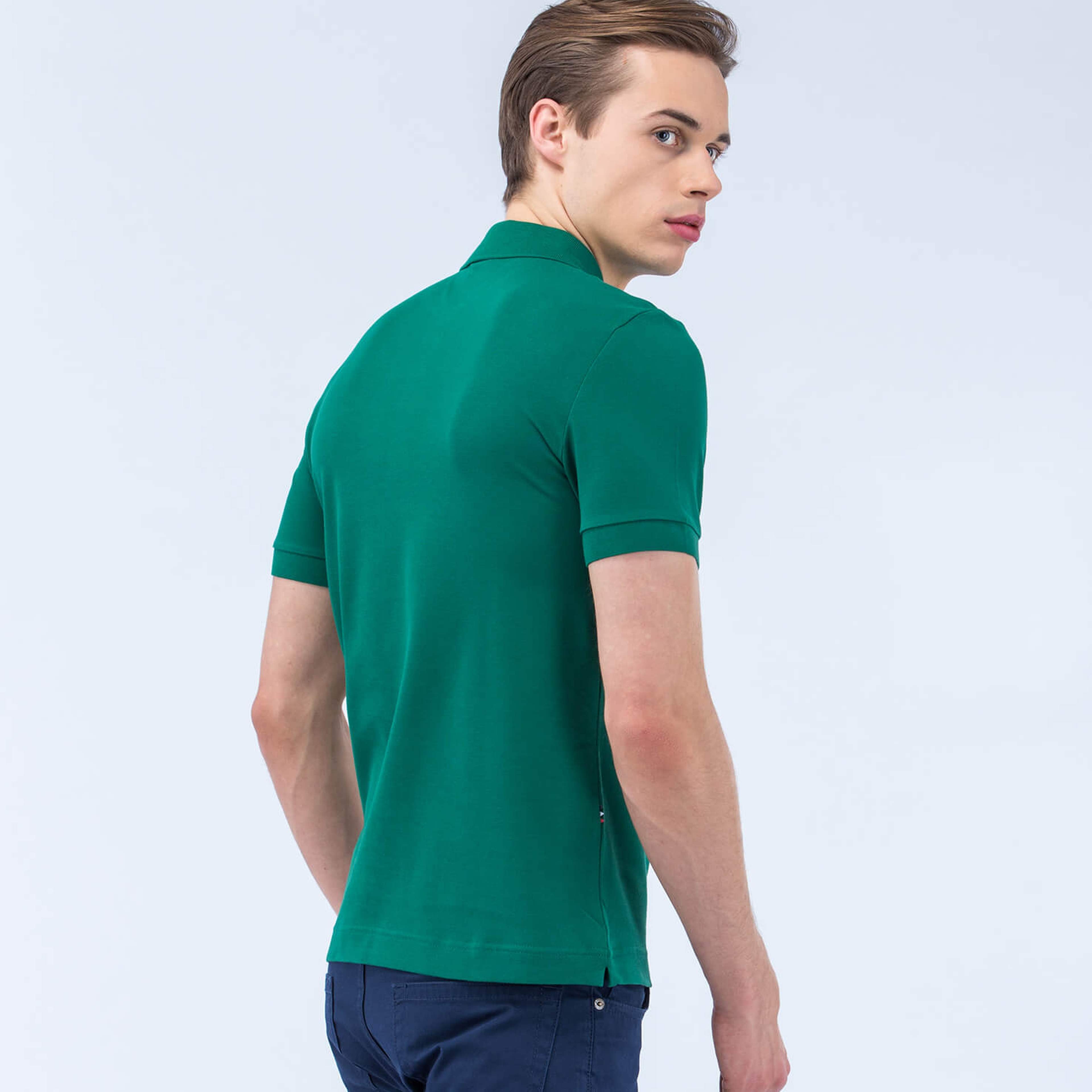 Lacoste Erkek Yeşil Slim Fit Kısa Kollu Polo