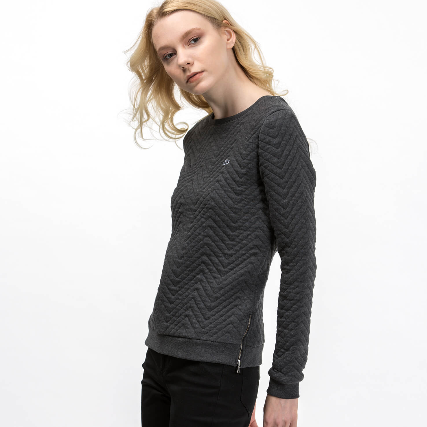 Lacoste Kadın Gri Sweatshirt