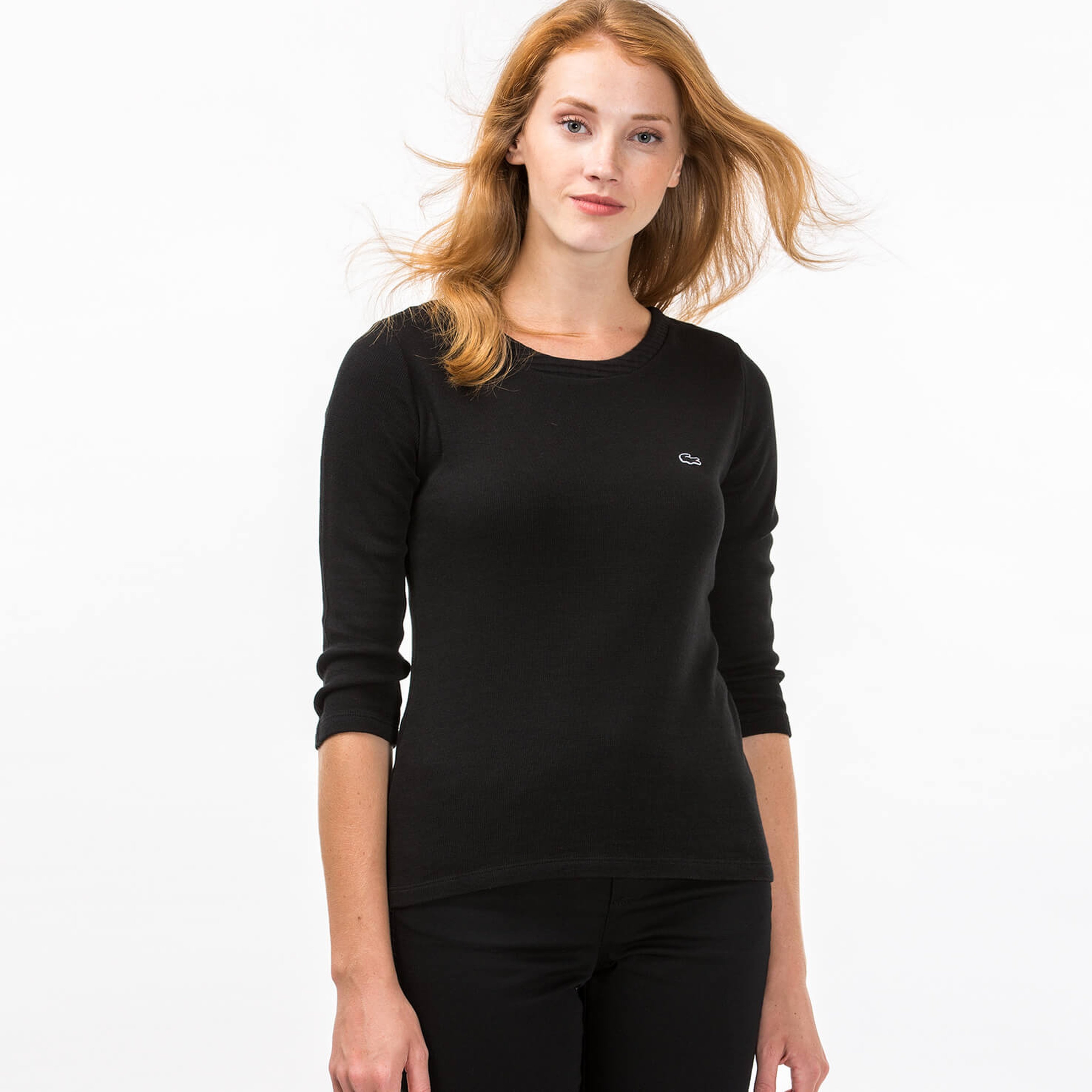 Lacoste Kadın Siyah Tshirt