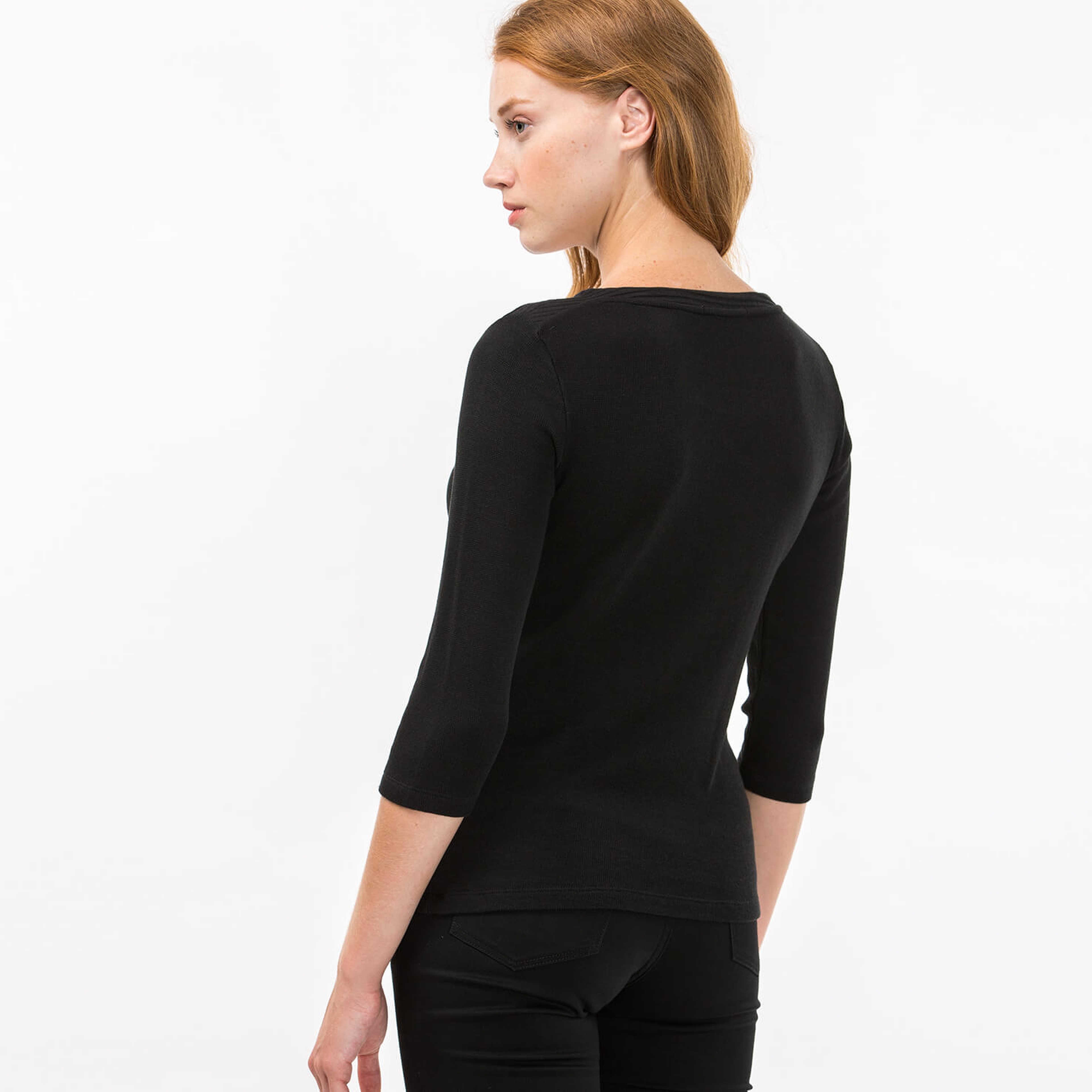 Lacoste Kadın Siyah Tshirt