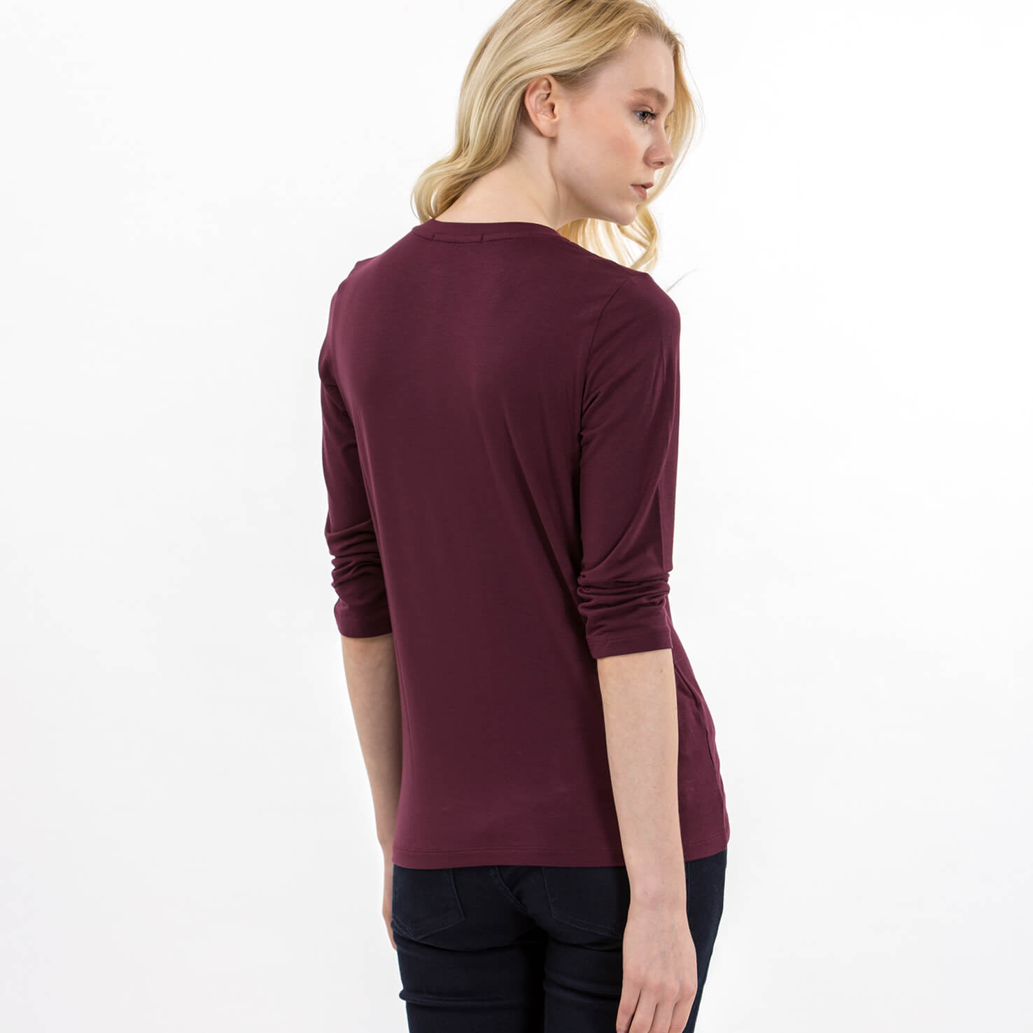 Lacoste Kadın Bordo T-Shirt