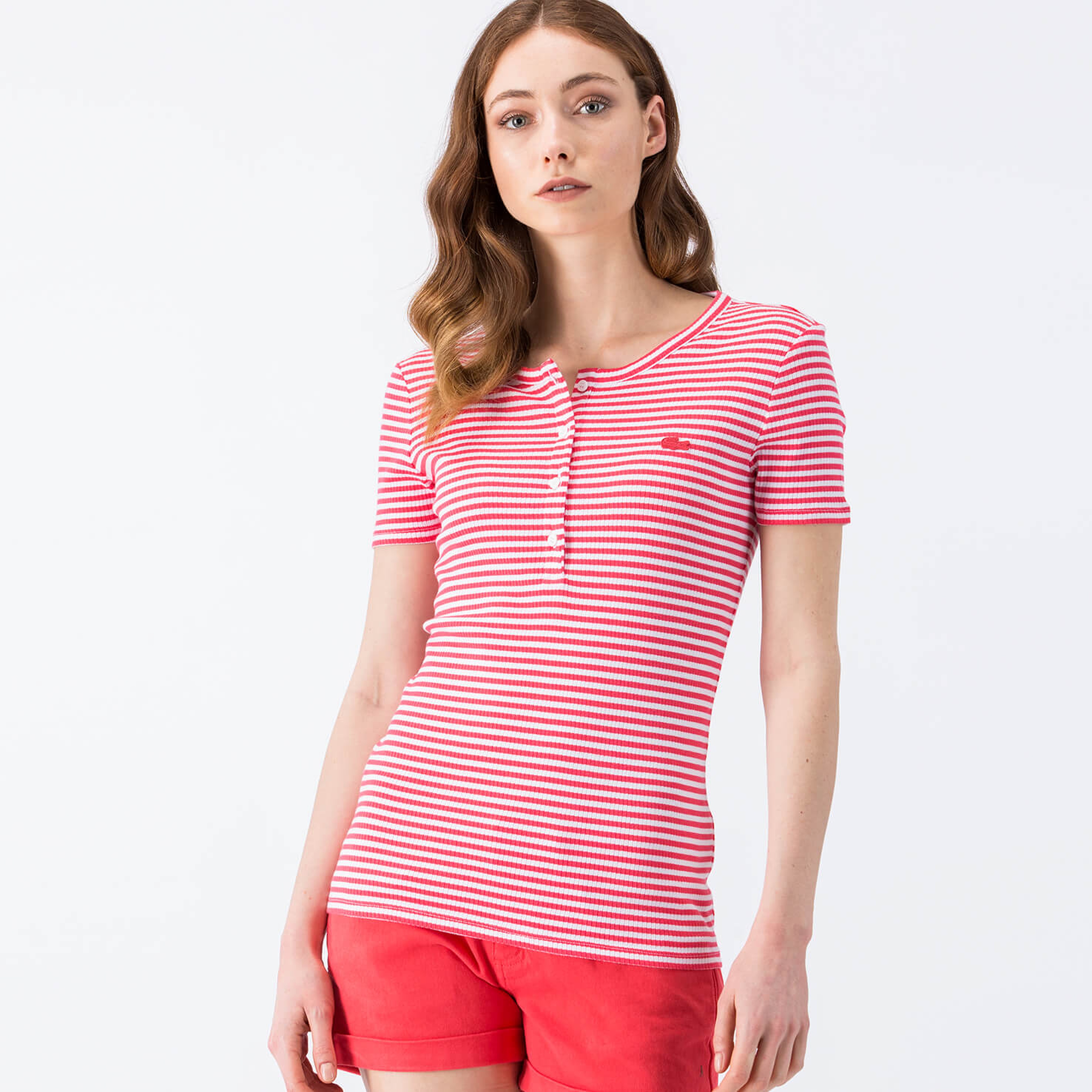 Lacoste Kadın Kırmızı T-Shirt