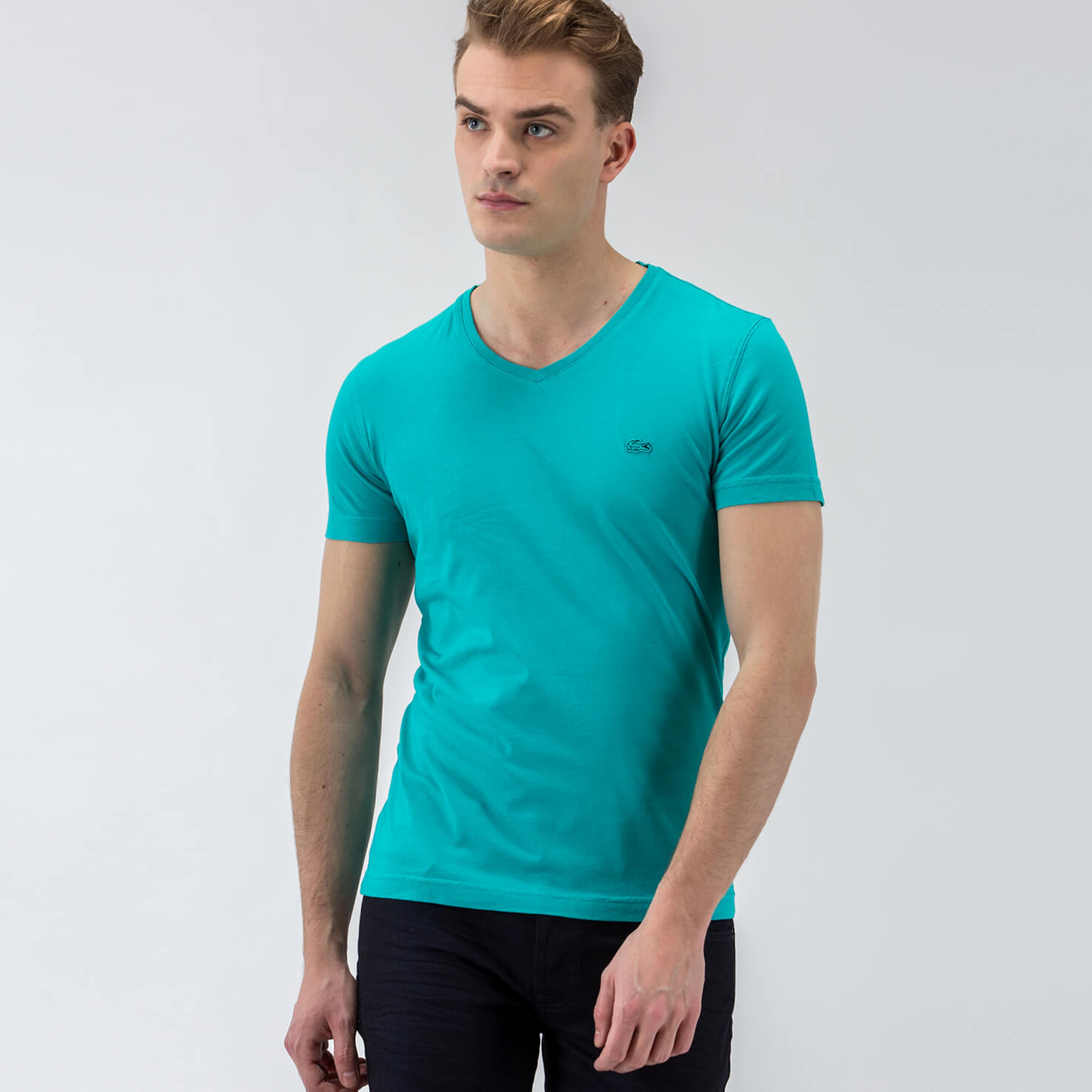 Lacoste Mavi Kısa Kollu Erkek Tshirt