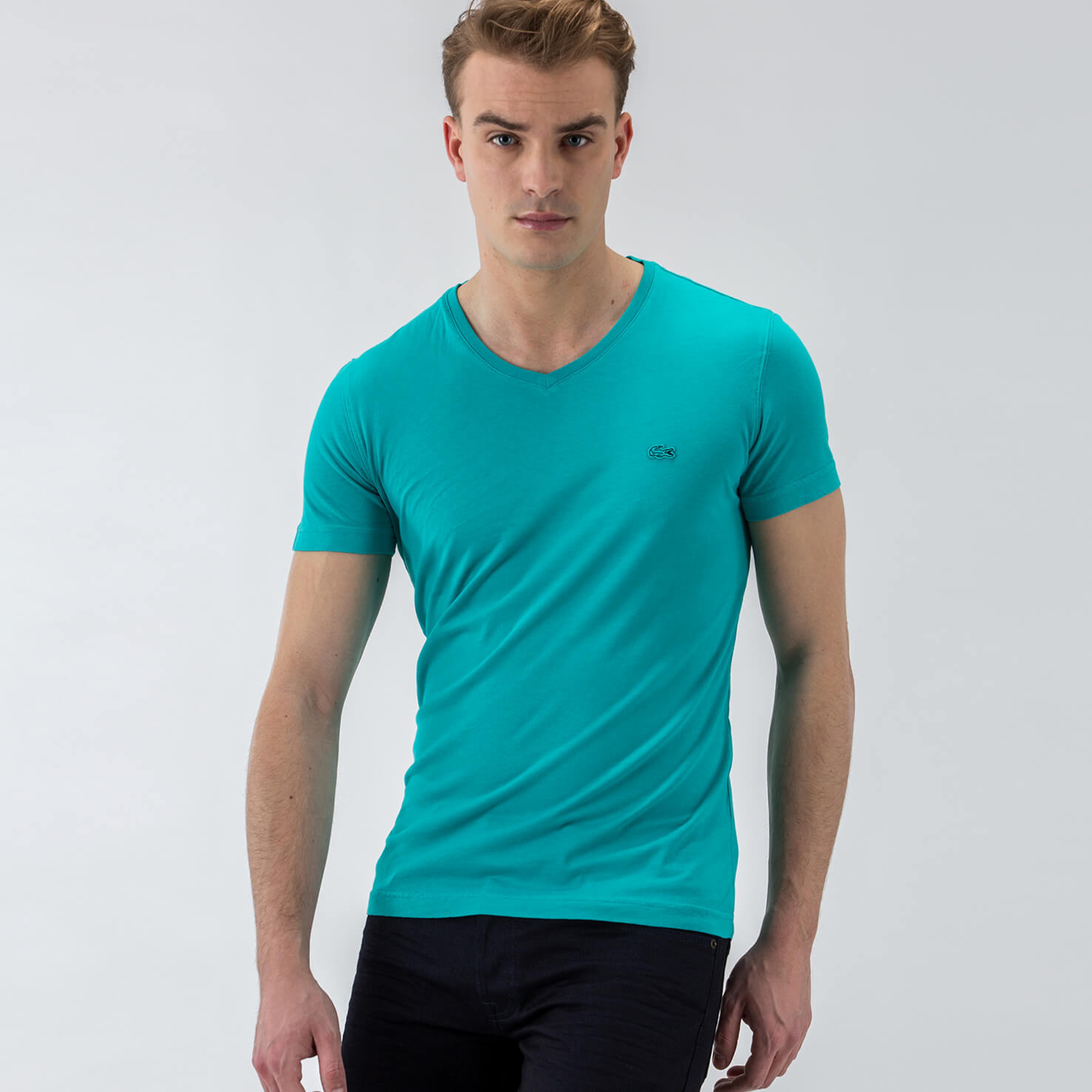 Lacoste Mavi Kısa Kollu Erkek Tshirt