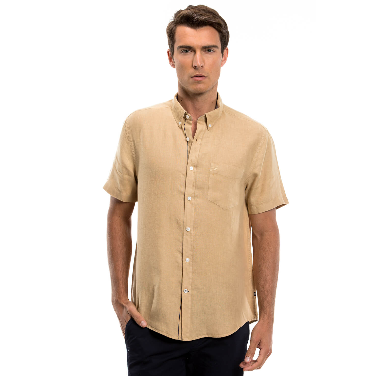 Nautica Erkek Bej Gömlek